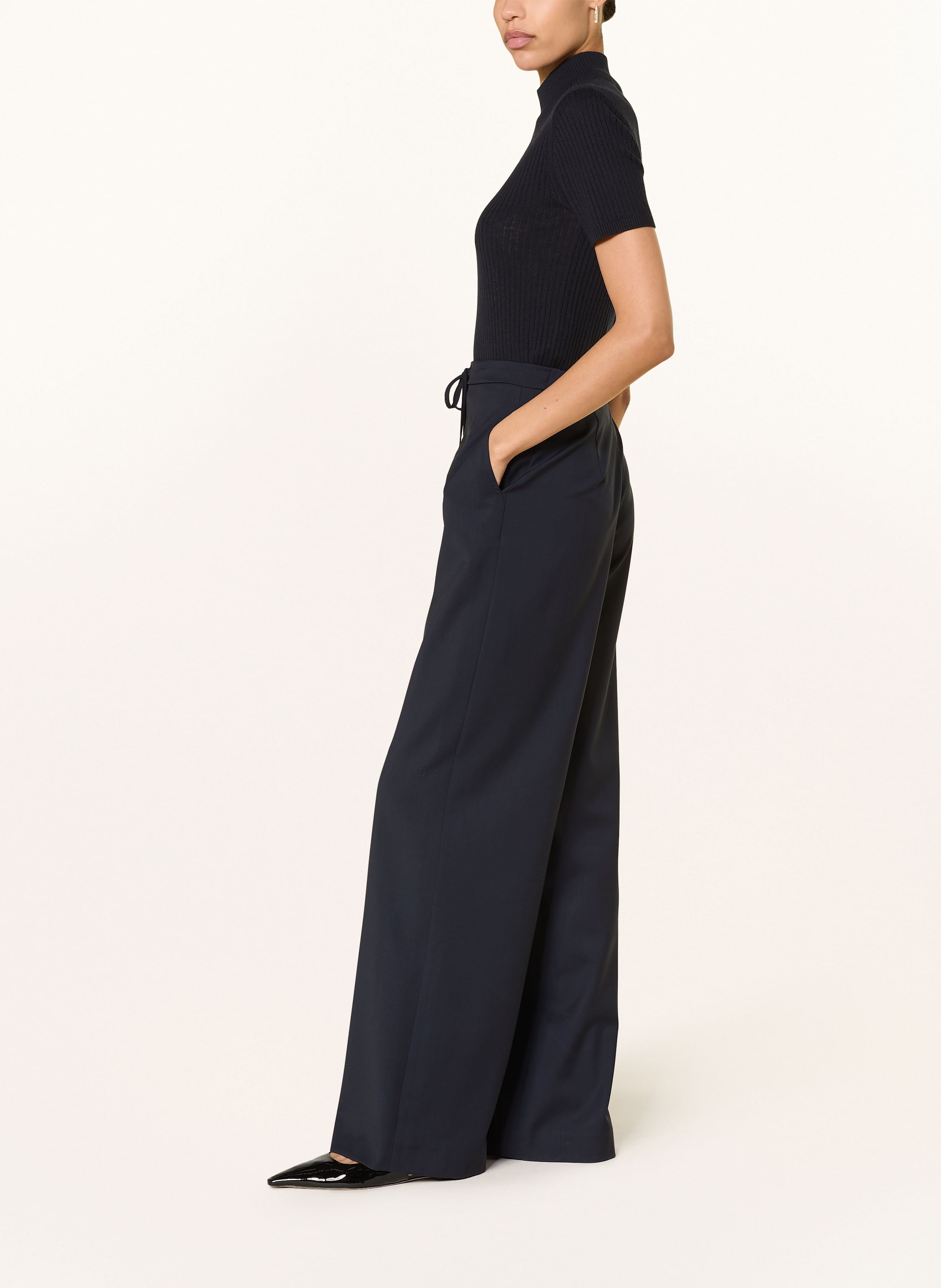 Thumbnail - Max Mara Studio Marlenehose Berard blau