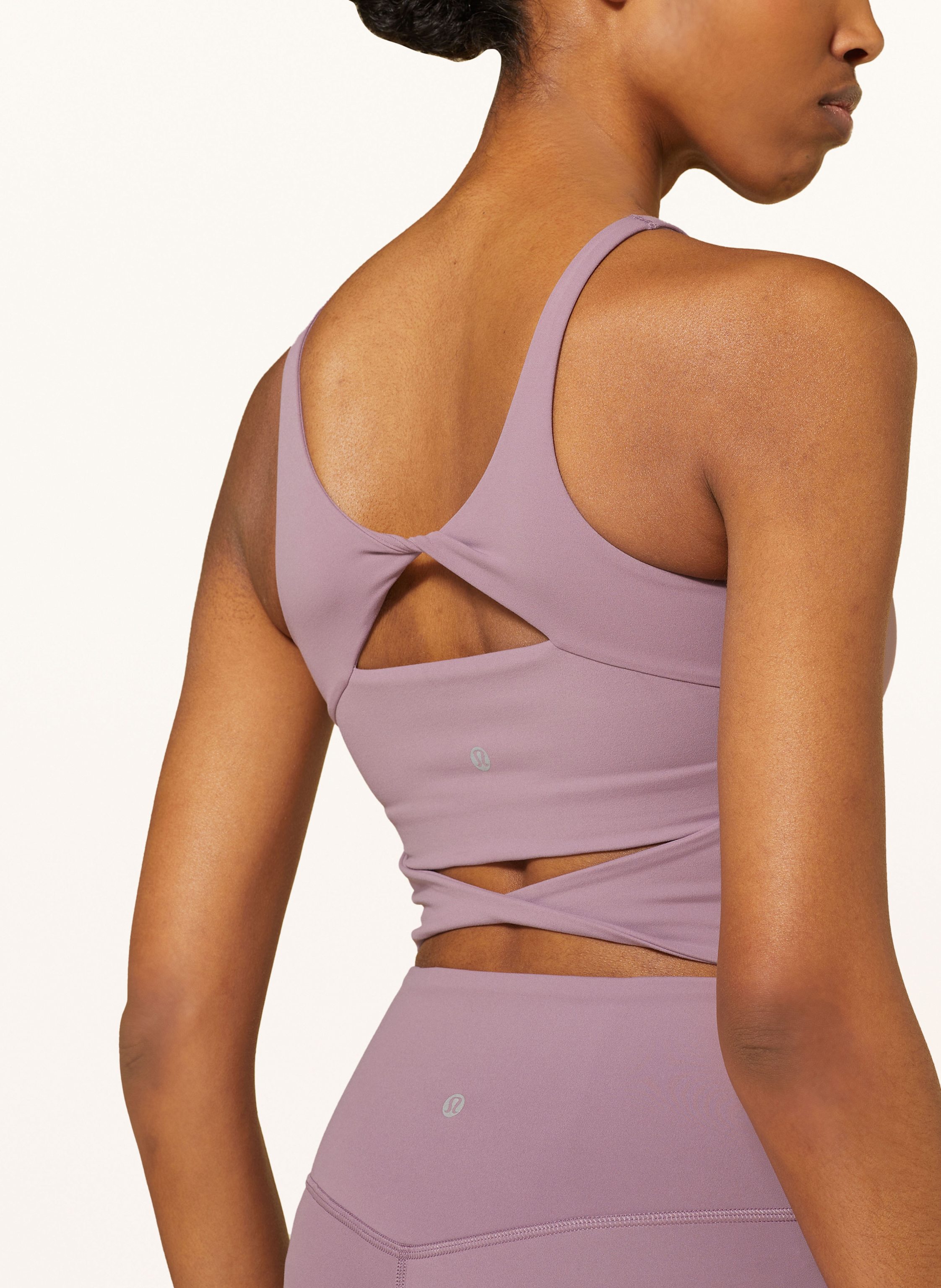 Thumbnail - Lululemon Cropped-Top Align™ Twist Back C/D lila