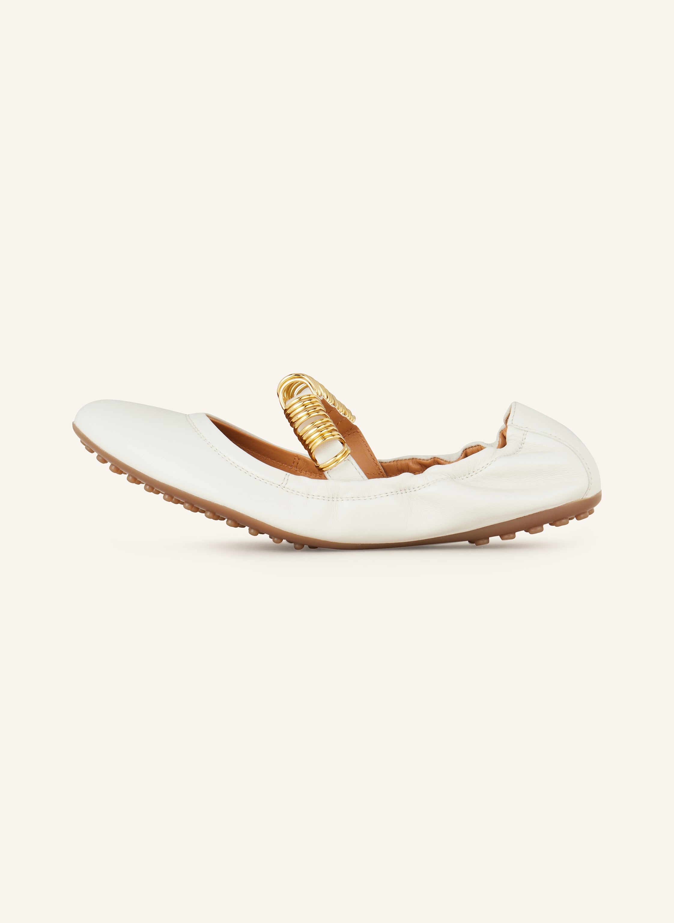 Thumbnail - Tod's Mary-Jane-Ballerinas weiss