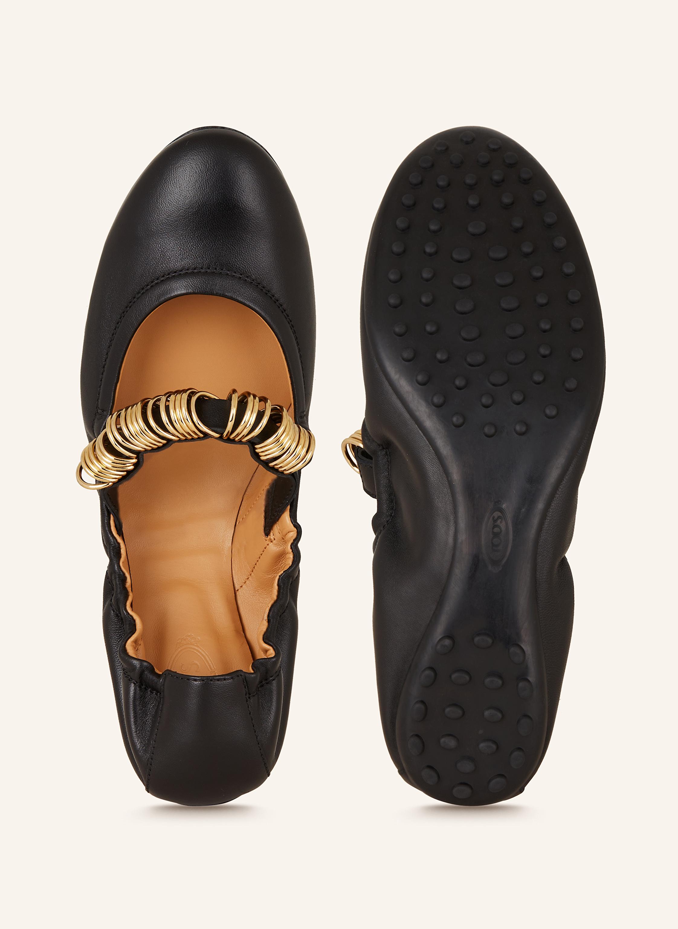 Thumbnail - Tod's Mary-Jane-Ballerinas schwarz