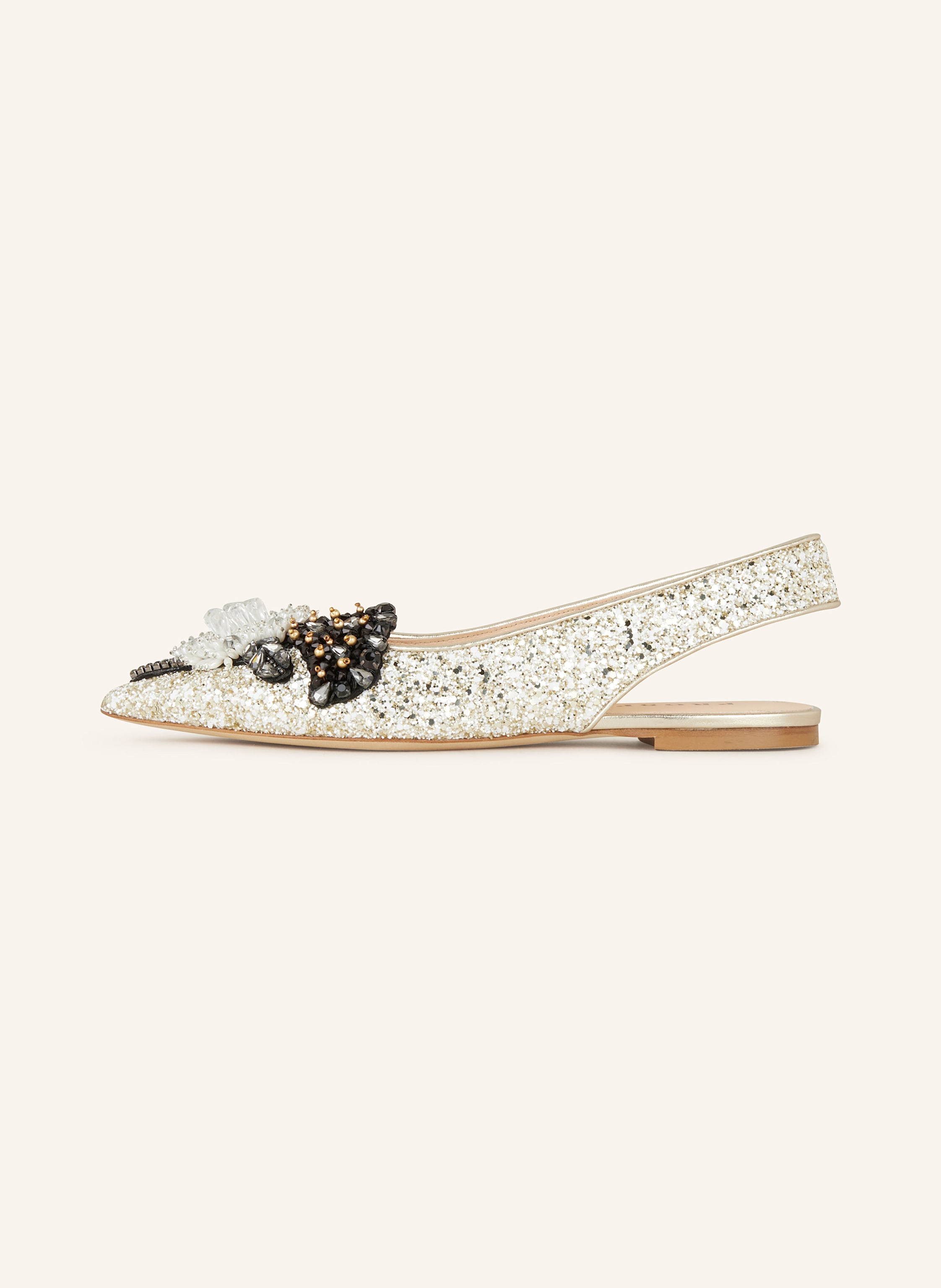 Thumbnail - Prosperine Slingballerinas Mit Schmucksteinen Und Schmuckperlen gold