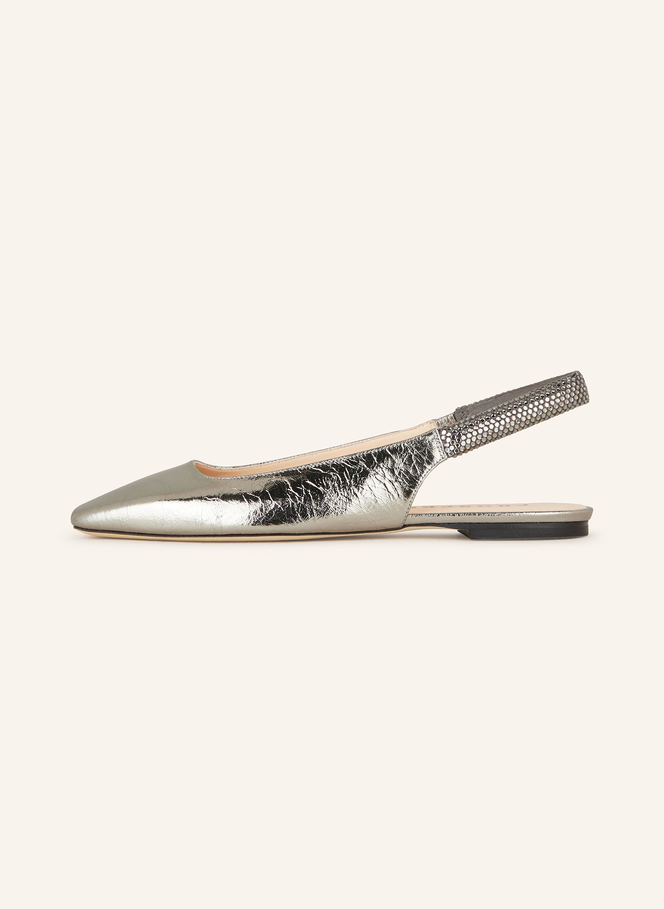 Thumbnail - Prosperine Slingballerinas Mit Schmucksteinen silber