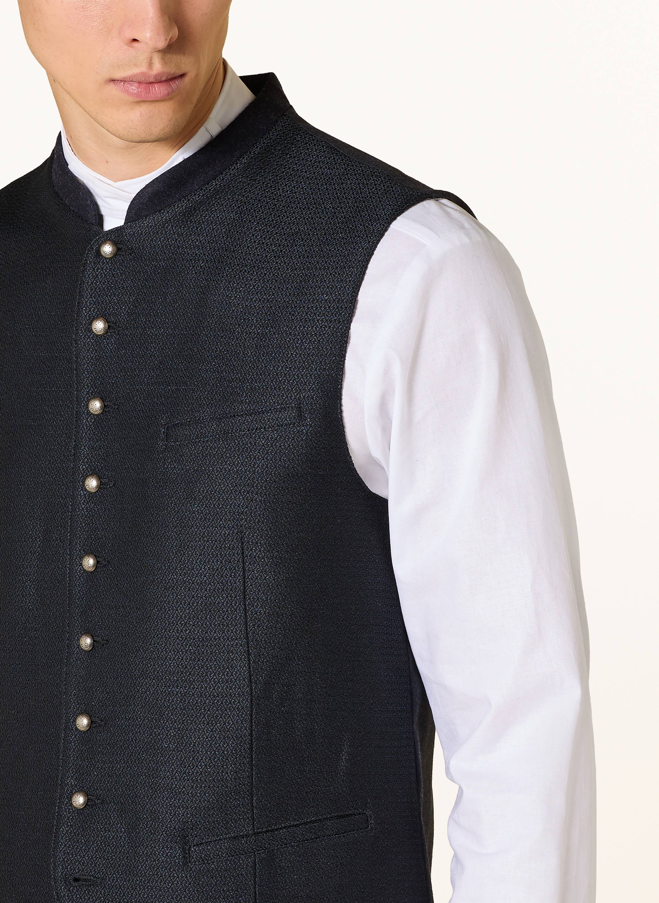 Thumbnail - Johann & Johanna Trachtenweste Benjamin Mit Leinen blau