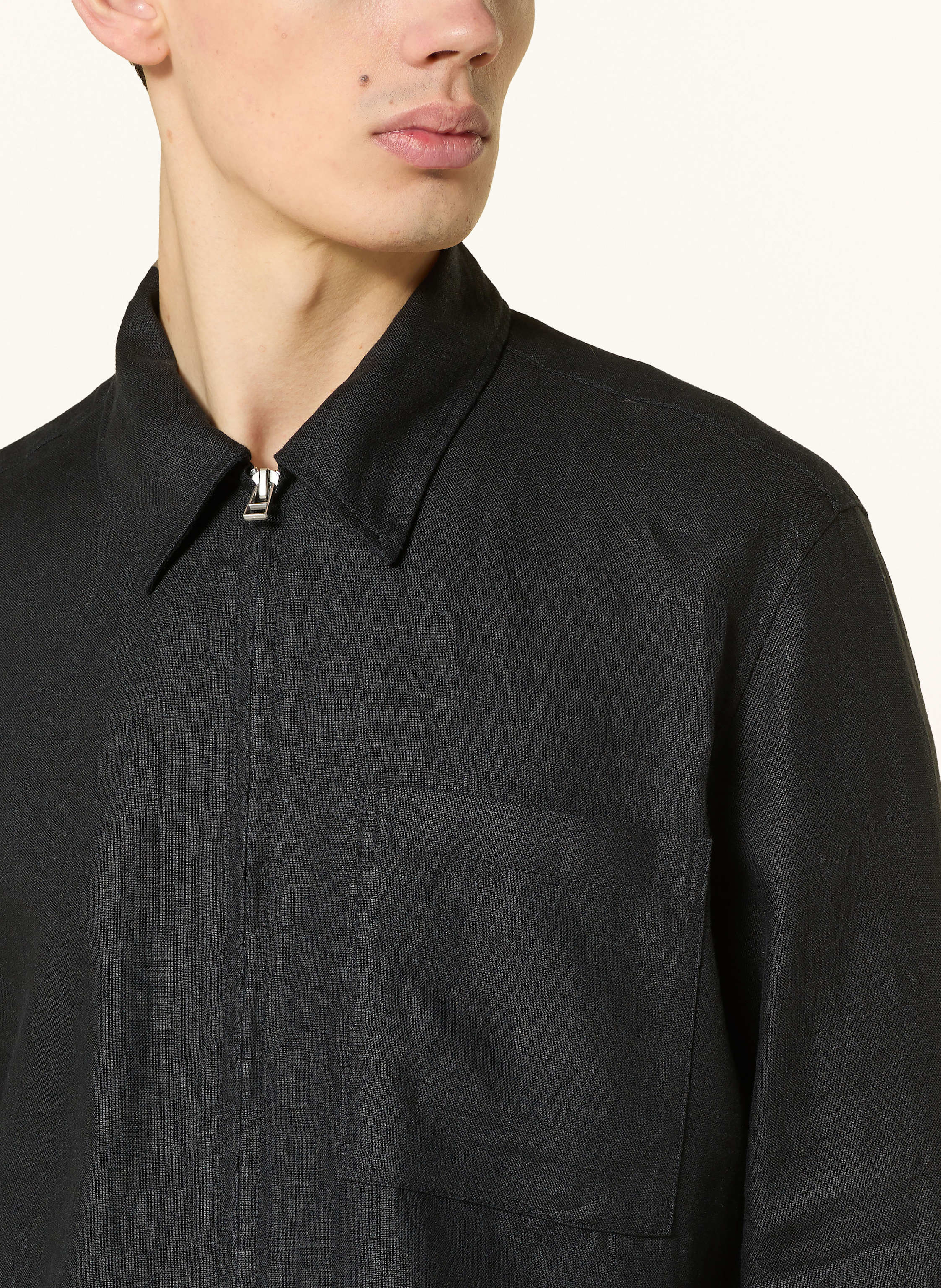 Thumbnail - Marc O'polo Leinen-Overjacket schwarz
