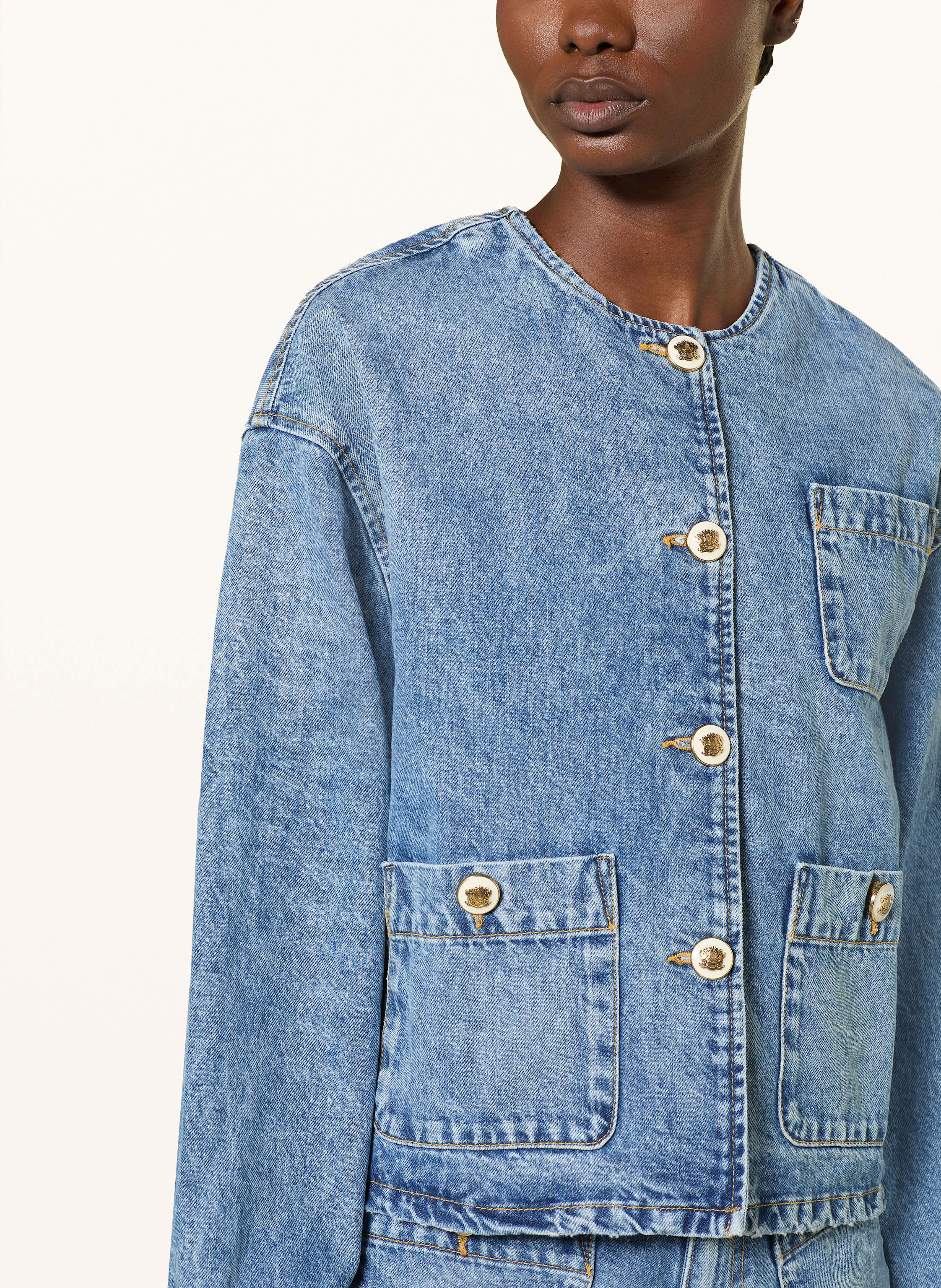 Thumbnail - Sandro Jeansjacke blau