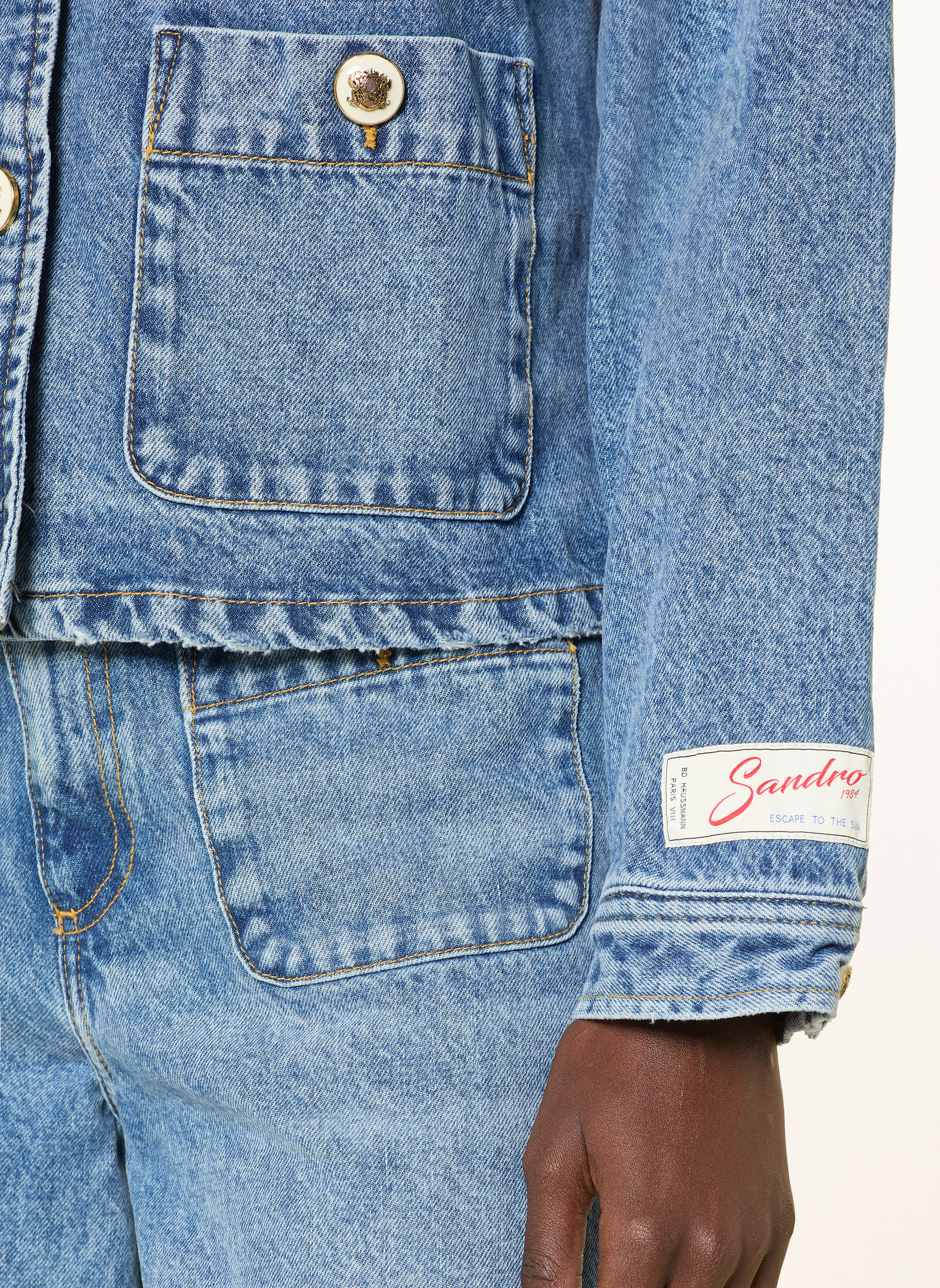 Thumbnail - Sandro Jeansjacke blau