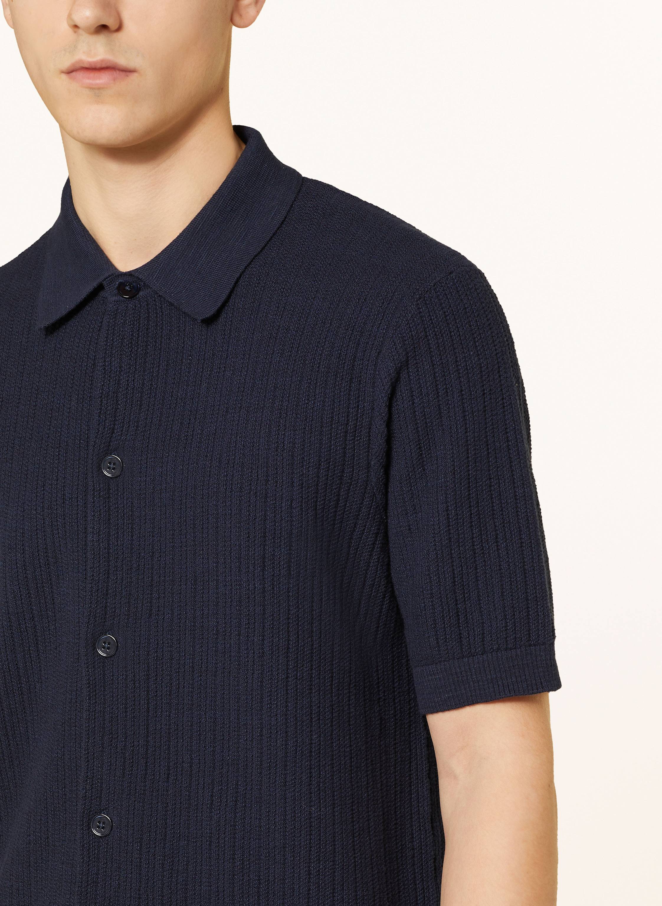 Thumbnail - Nn.07 Strickhemd Nolan Comfort Fit blau