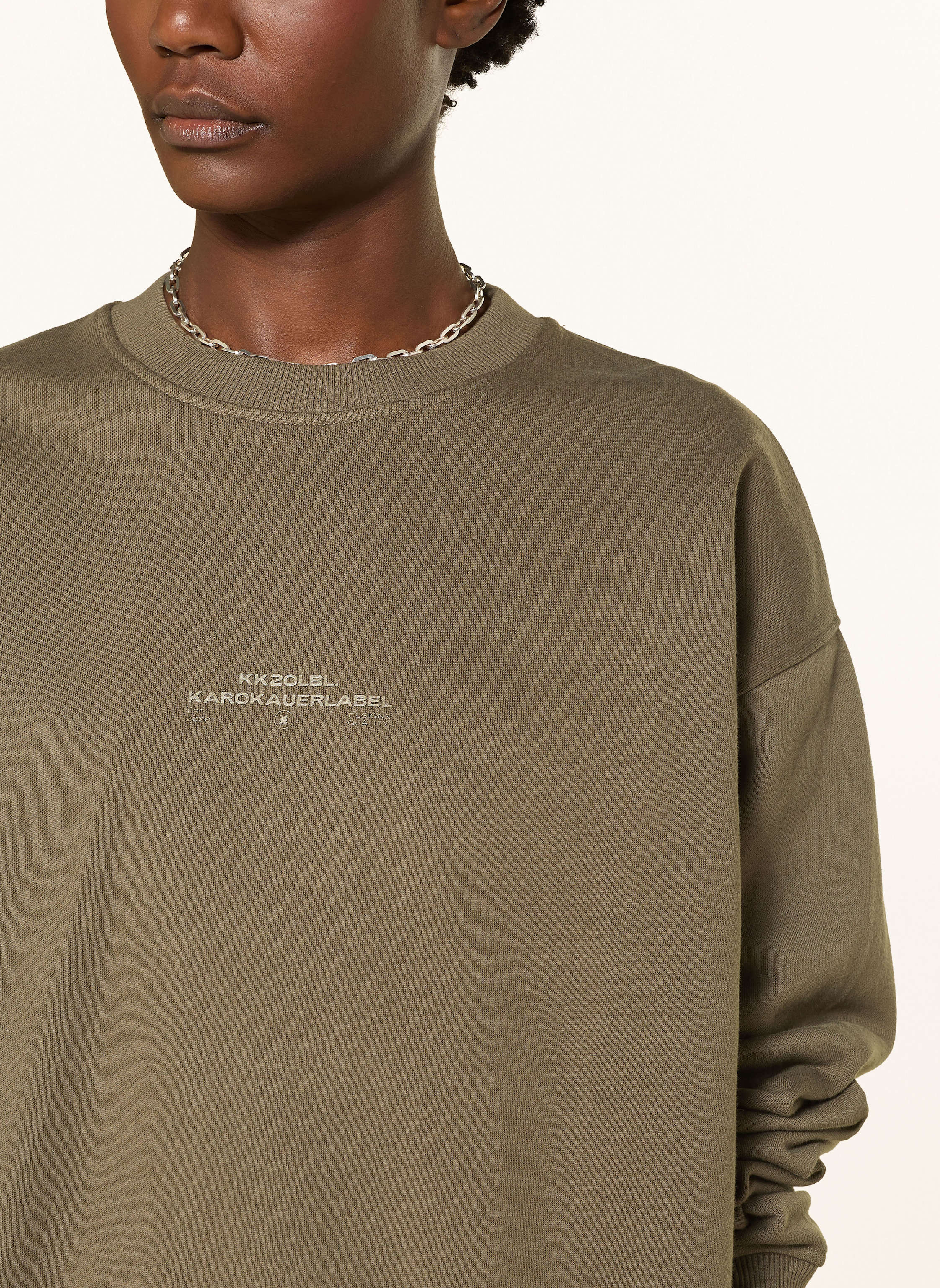Thumbnail - Karo Kauer Sweatshirt gruen