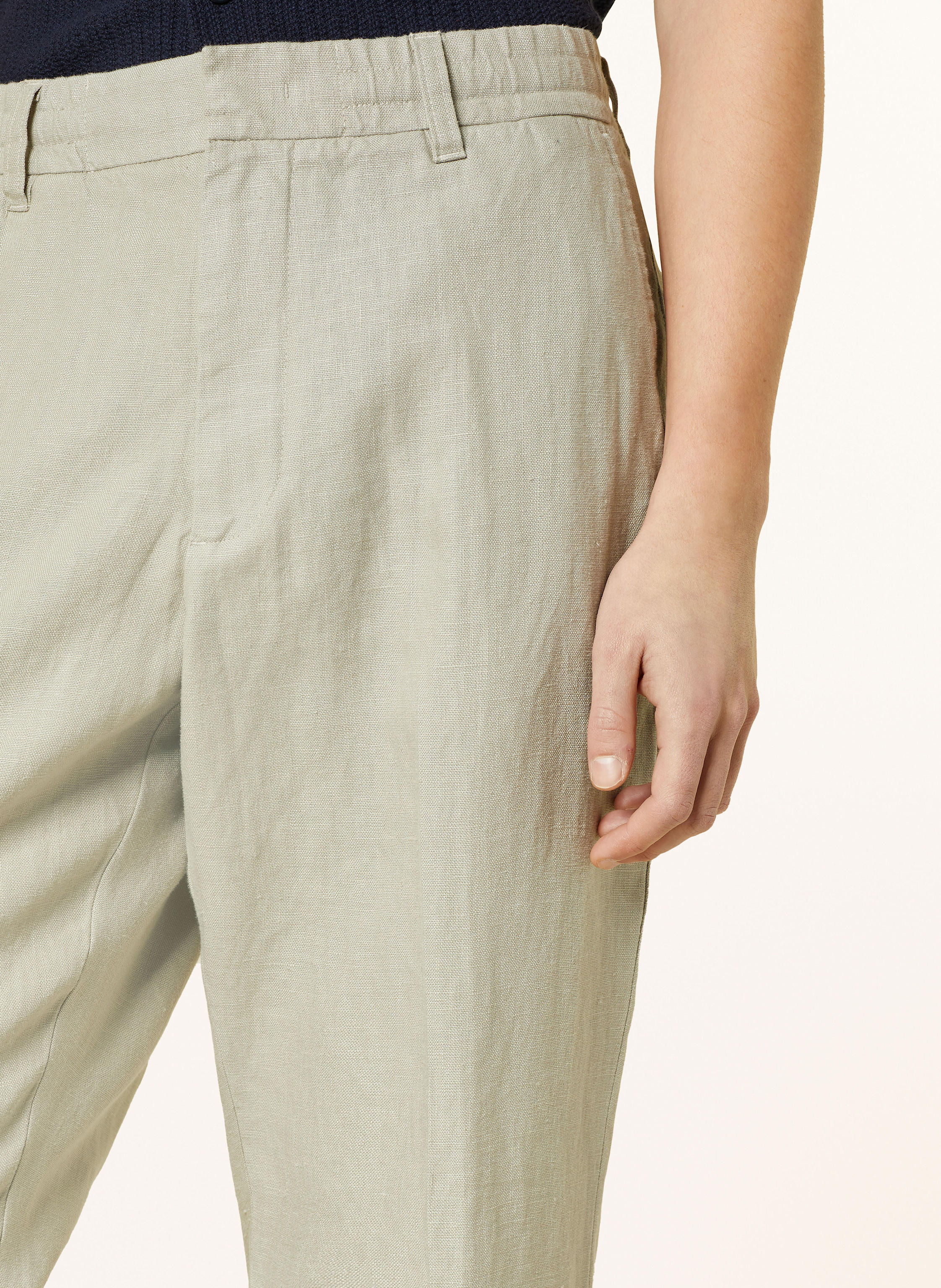 Thumbnail - Nn.07 Leinenhose Billie Regular Fit gruen
