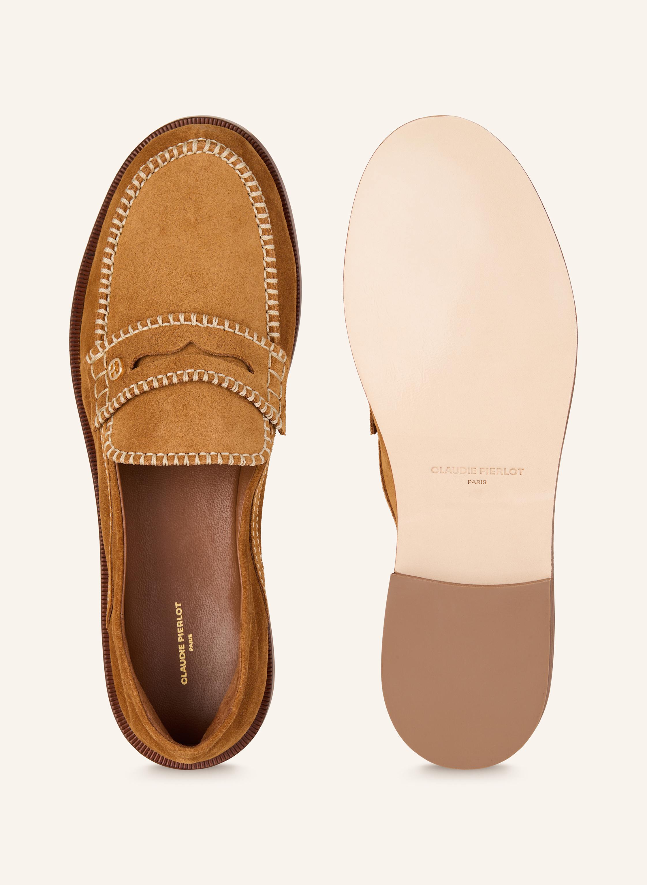 Thumbnail - Claudie Pierlot Penny-Loafer braun