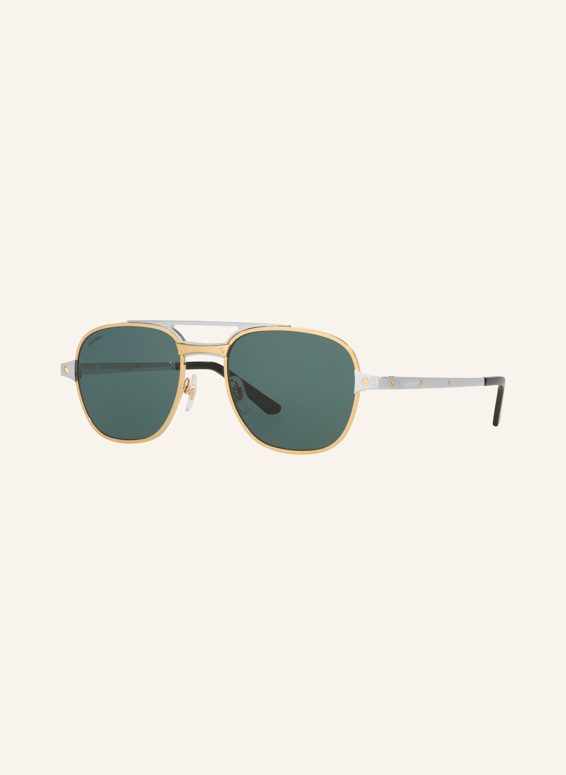 Cartier Cartier Sonnenbrille 6L001758 gold in 2300J1 - GOLD/ DUNKELGRÜN