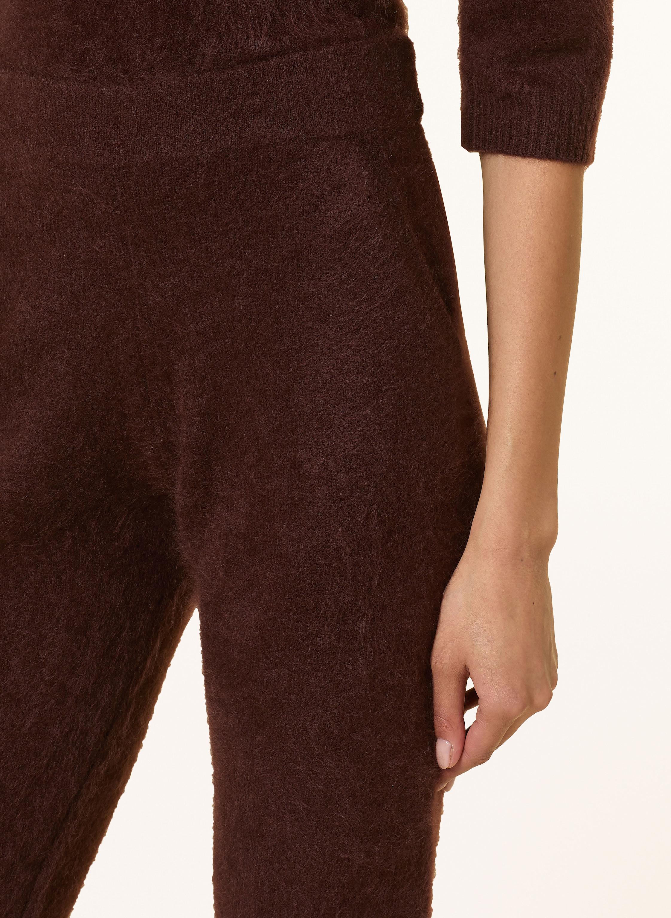 Thumbnail - Dorothee Schumacher Strickhose Fluffy Statement Mit Cashmere braun