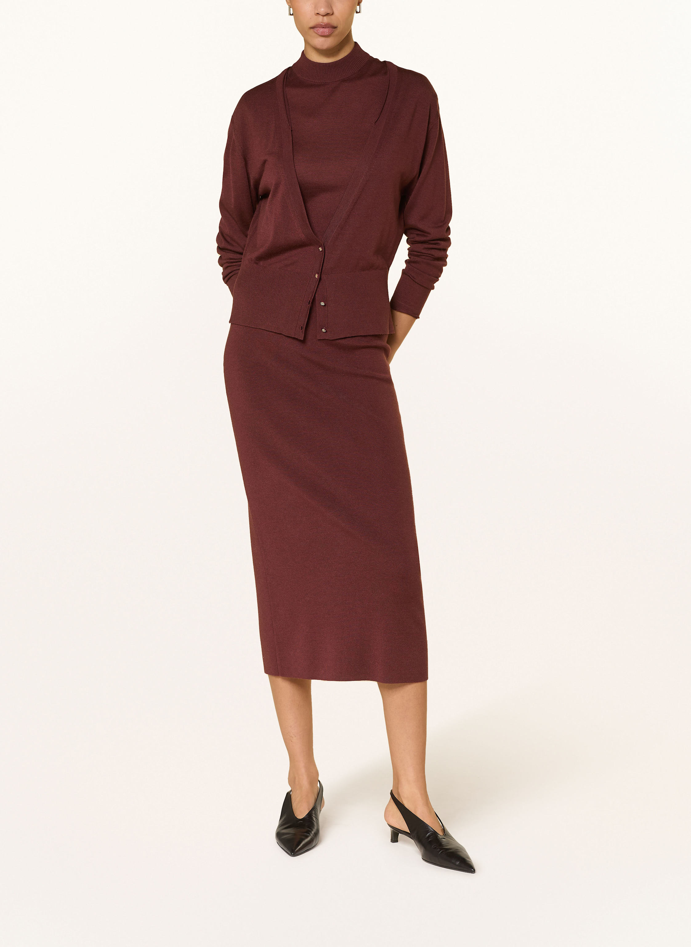 Thumbnail - Dorothee Schumacher Strickshirt Essential Ease Mit Seide braun