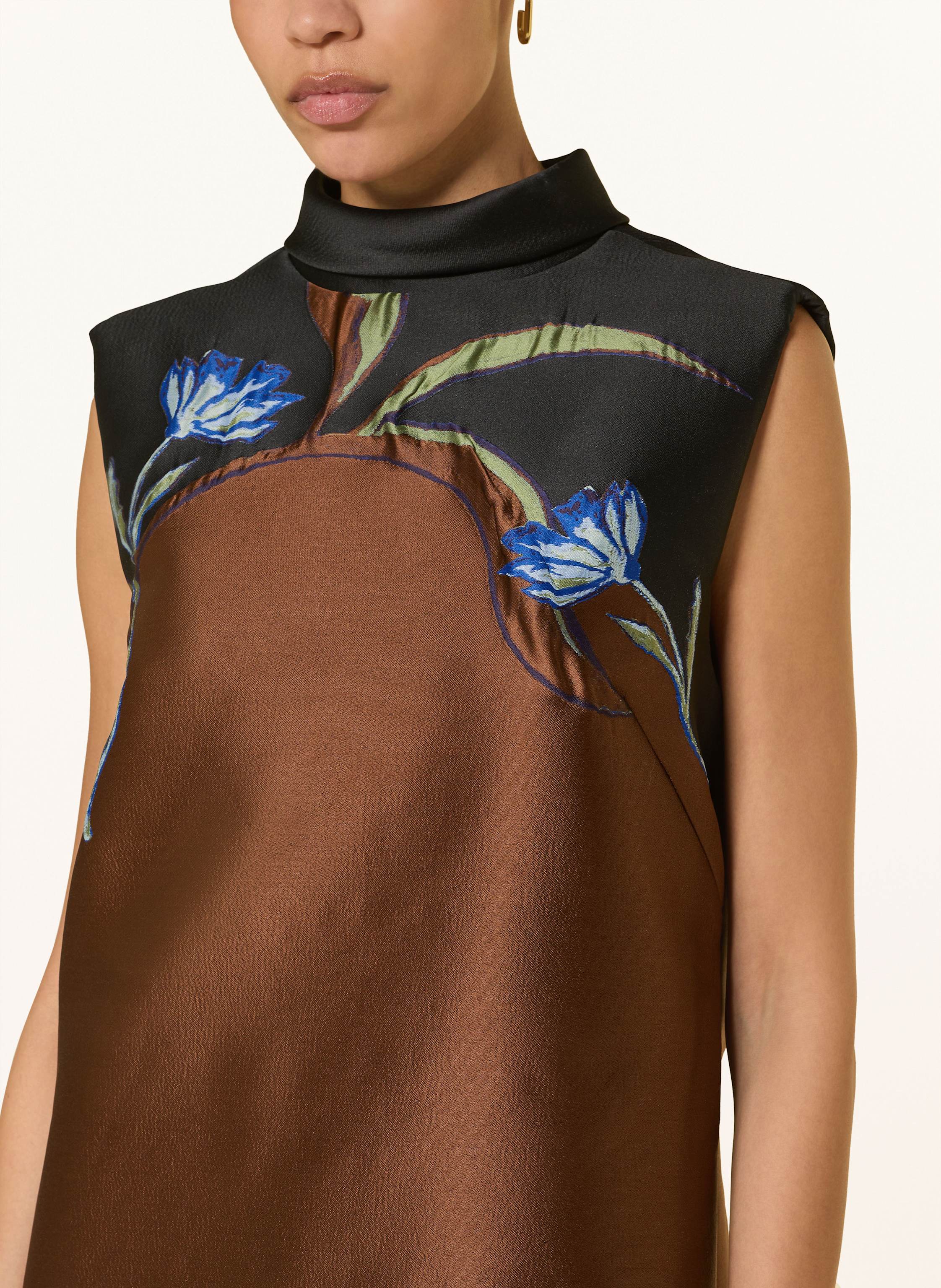 Thumbnail - Dorothee Schumacher Cocktailkleid Soft Petal Aus Satin braun