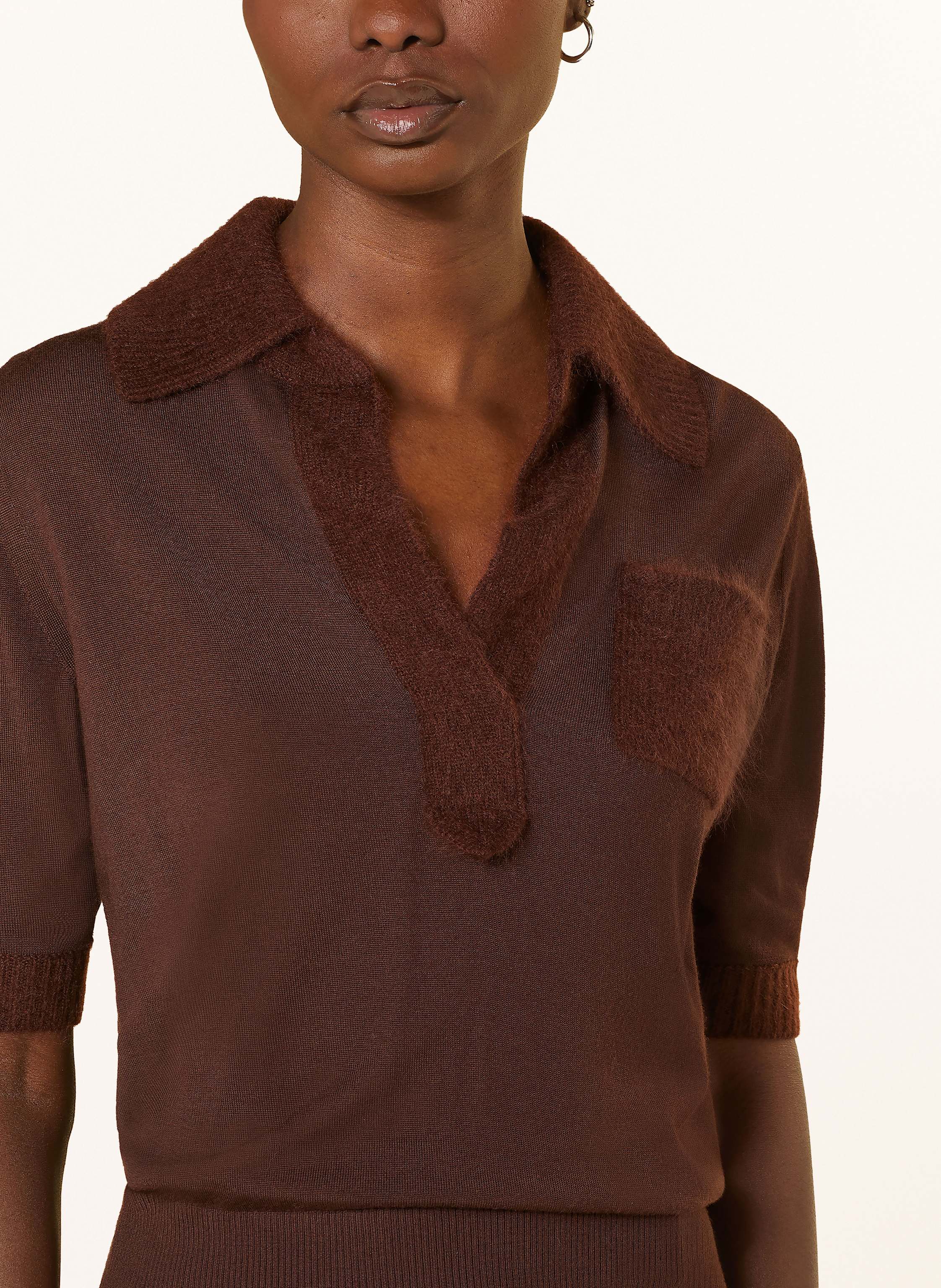 Thumbnail - Dorothee Schumacher Strickshirt Merino Romance Aus Cashmere braun