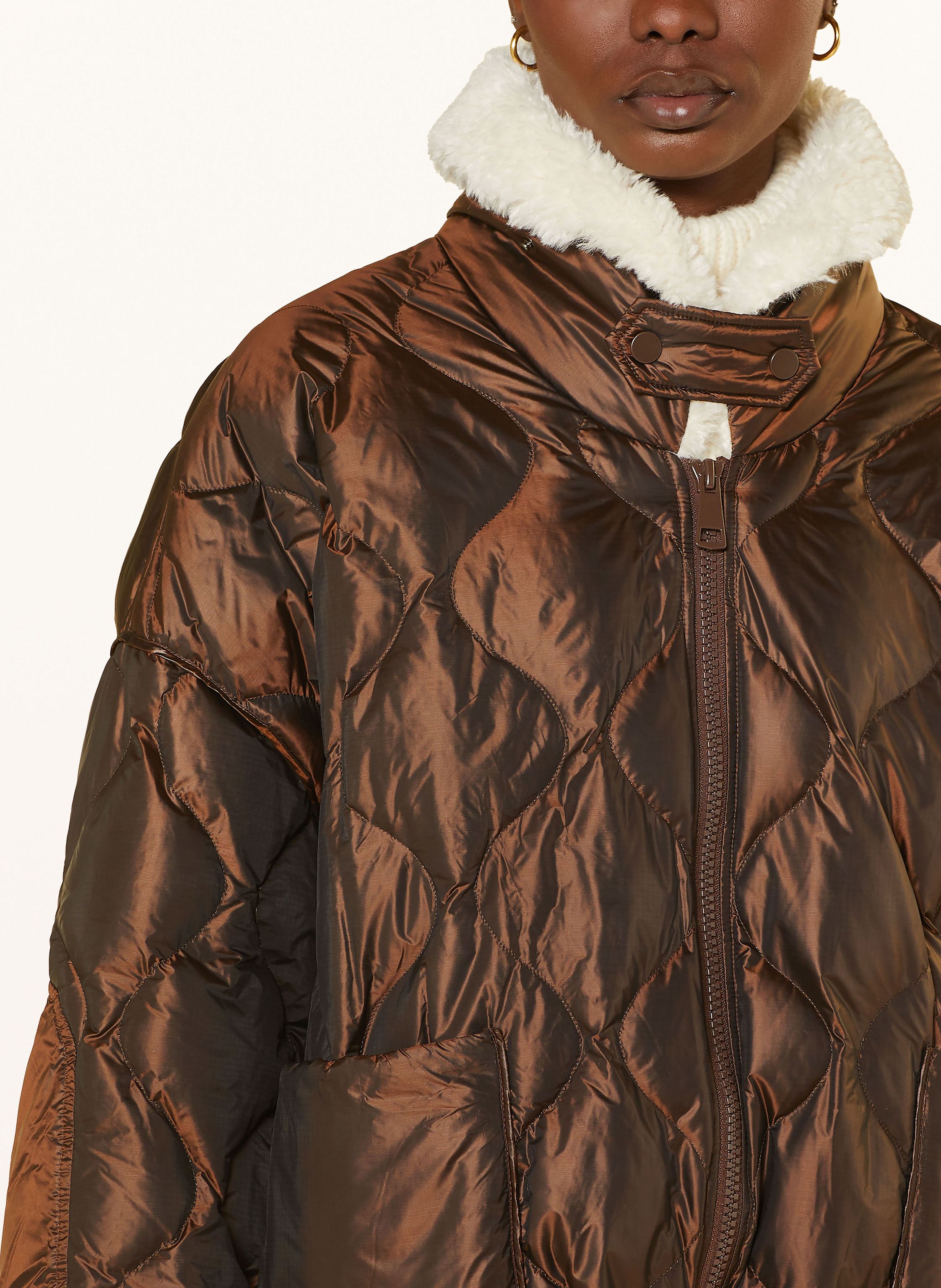 Thumbnail - Dorothee Schumacher Steppjacke Cozy Coolness Mit Teddyfell braun