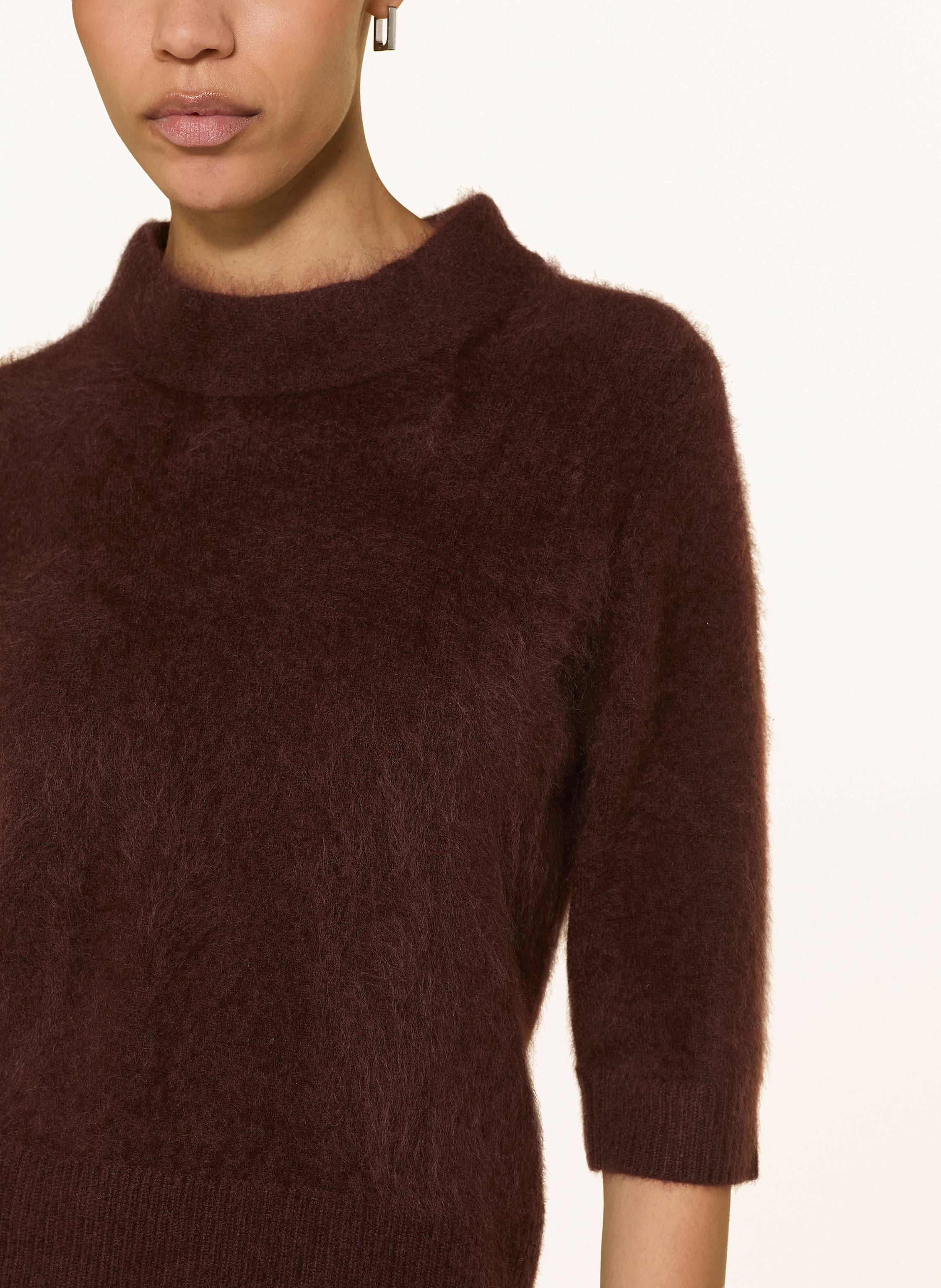 Thumbnail - Dorothee Schumacher Pullover Fluffy Statement Mit 3/4-Arm braun