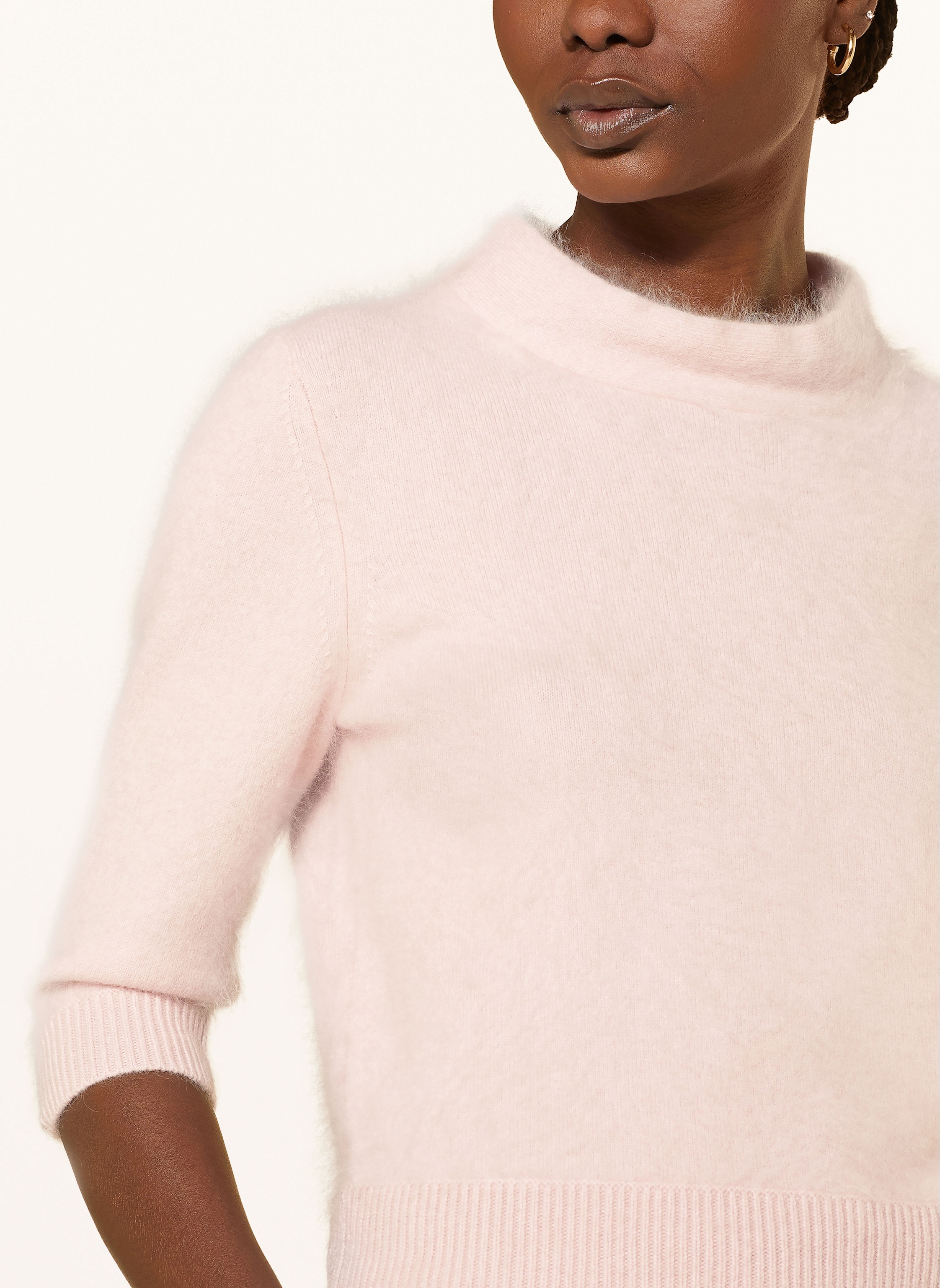 Thumbnail - Dorothee Schumacher Pullover Fluffy Statement Mit 3/4-Arm rosa