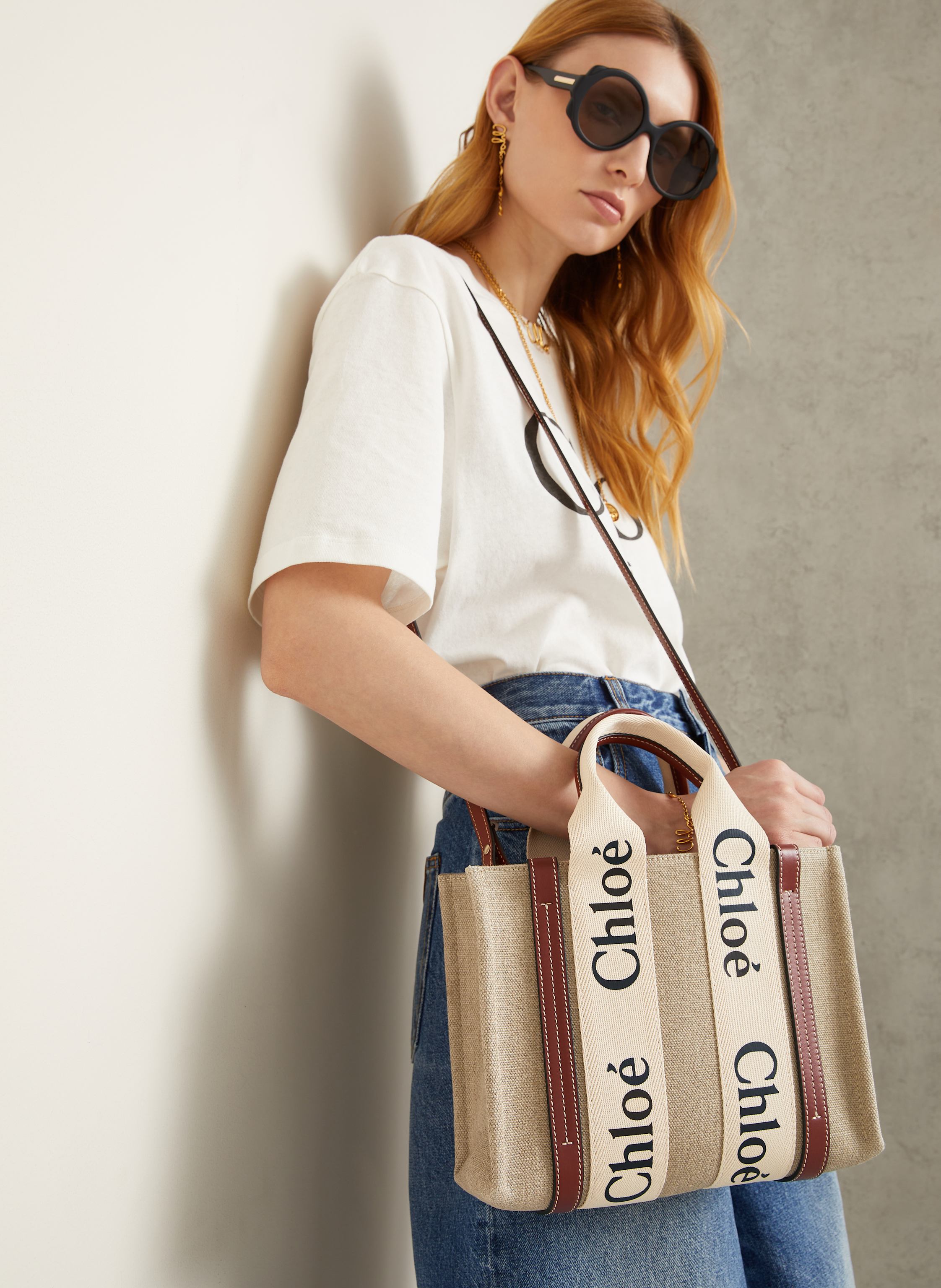 Thumbnail - Chloé Umhängetasche beige