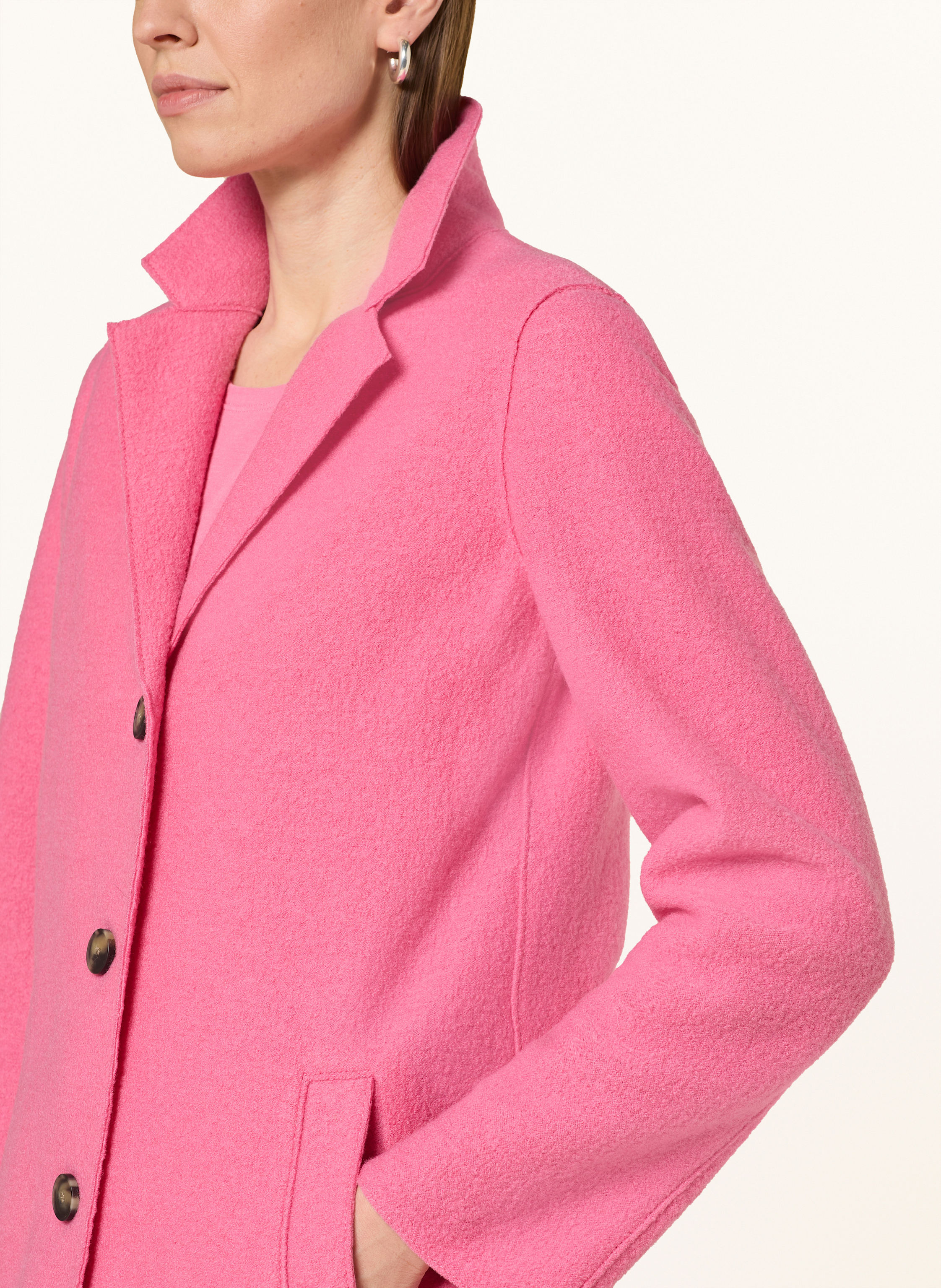 Thumbnail - Oui Wollmantel pink