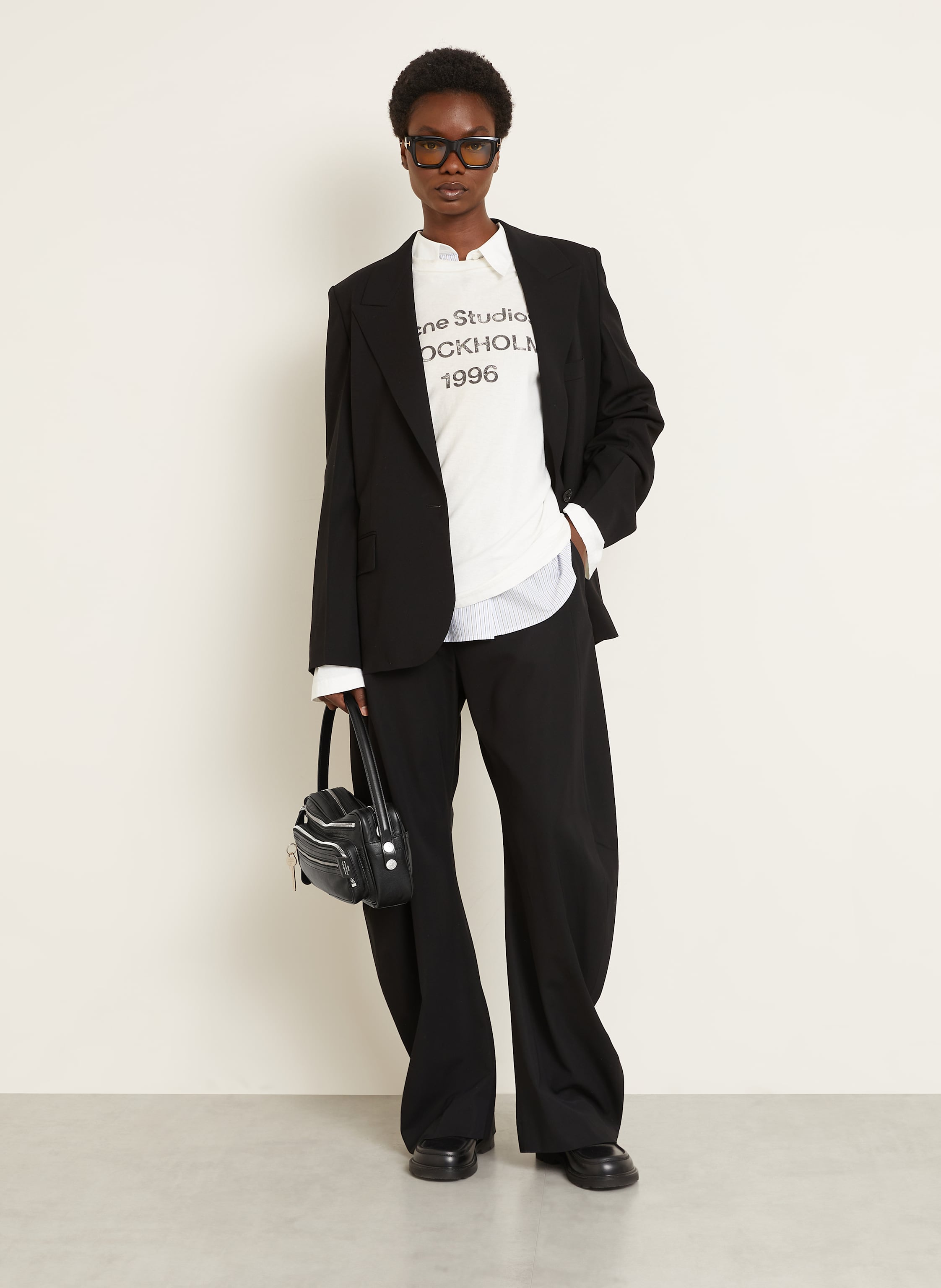 Thumbnail - Acne Studios Schultertasche schwarz