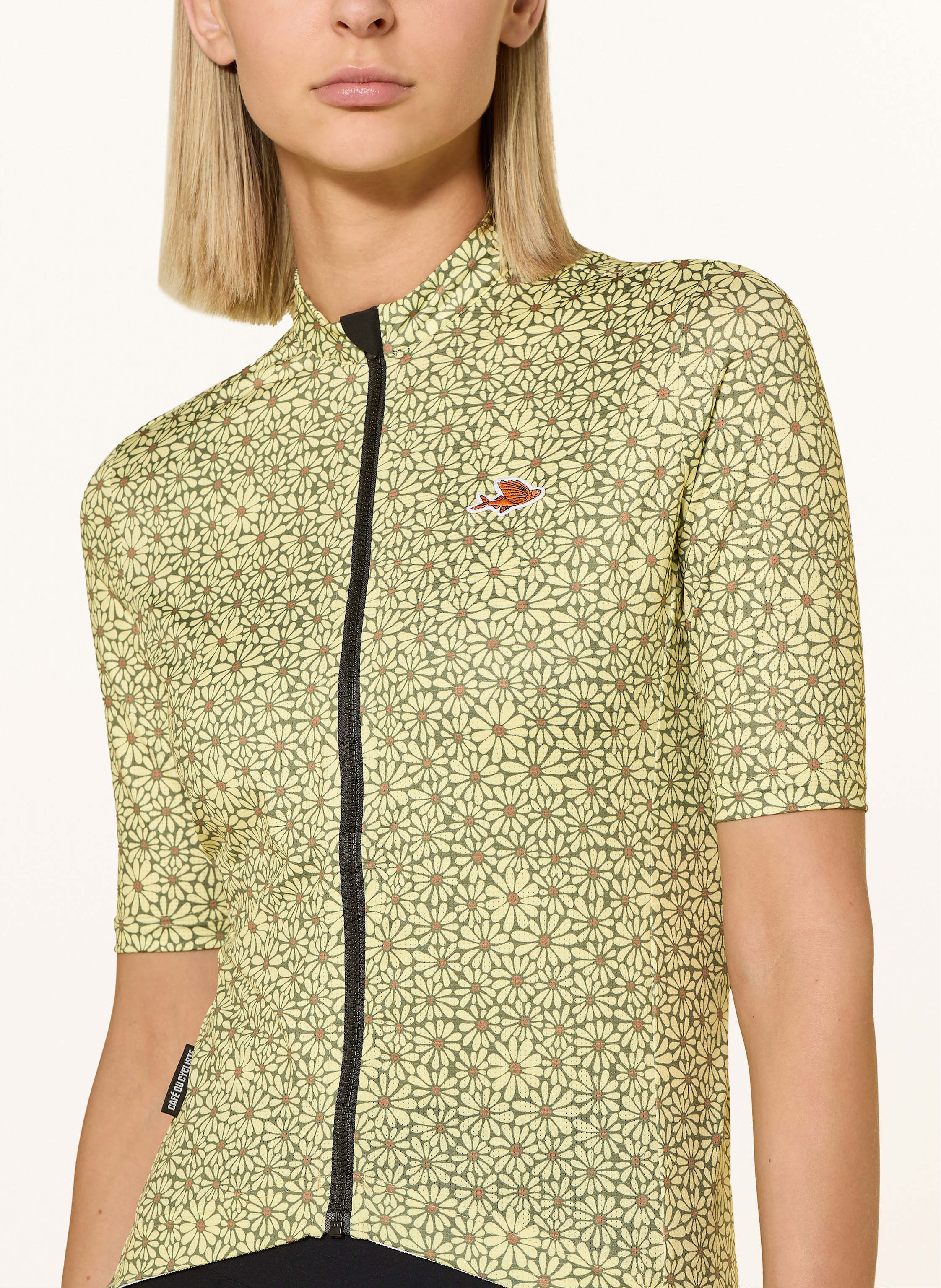 Thumbnail - Café Du Cycliste Radtrikot Fleurette gelb
