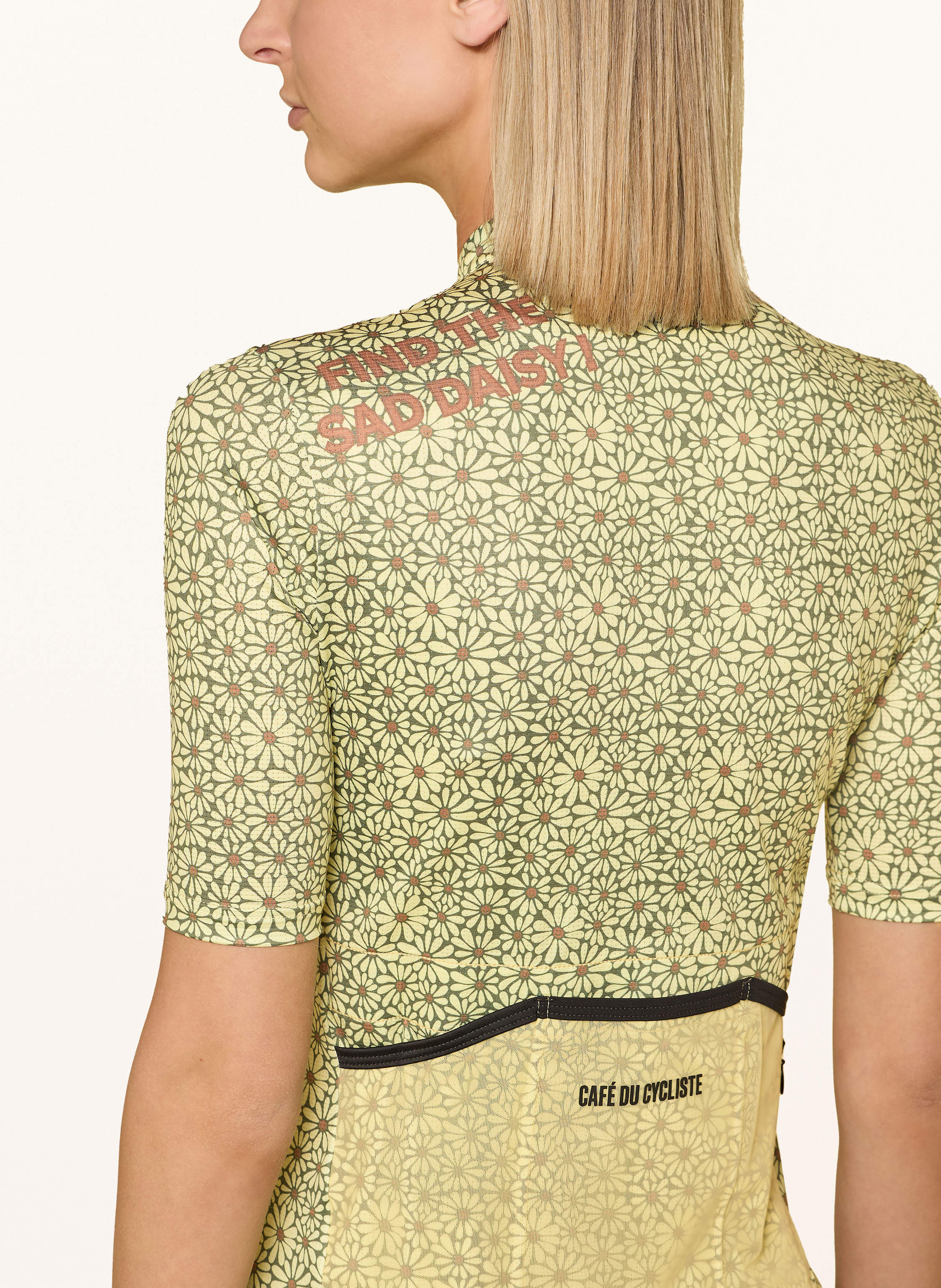 Thumbnail - Café Du Cycliste Radtrikot Fleurette gelb