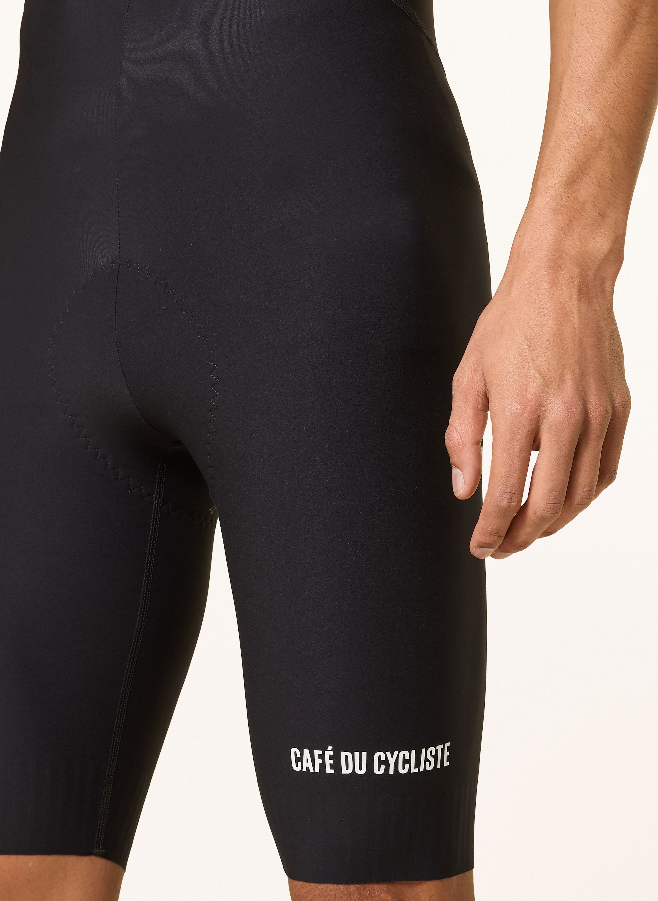 Thumbnail - Café Du Cycliste Radhose Mit Trägern Und Gepolstertem Einsatz Marinette schwarz