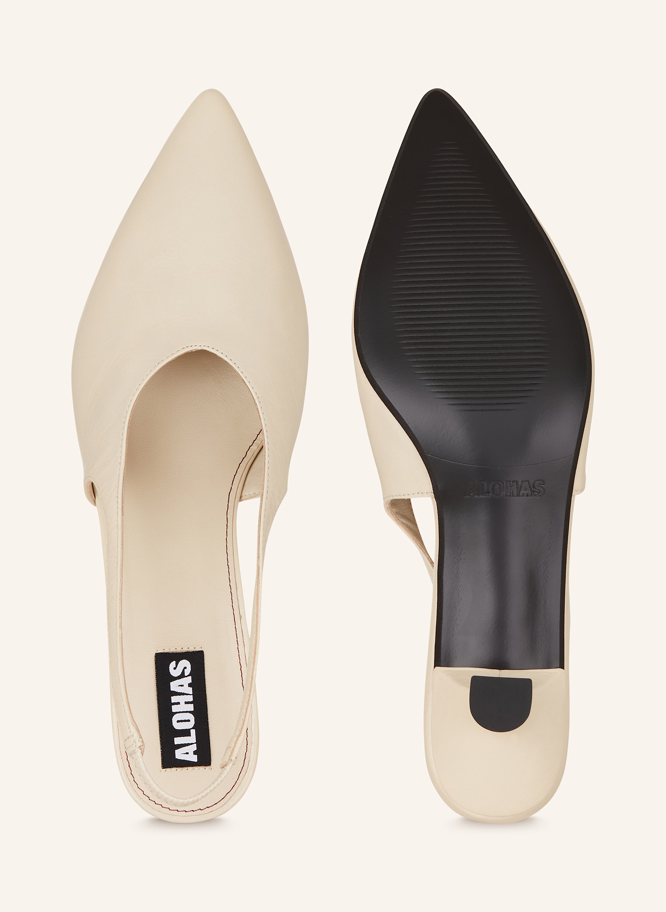 Thumbnail - Alohas Slingpumps Eros beige