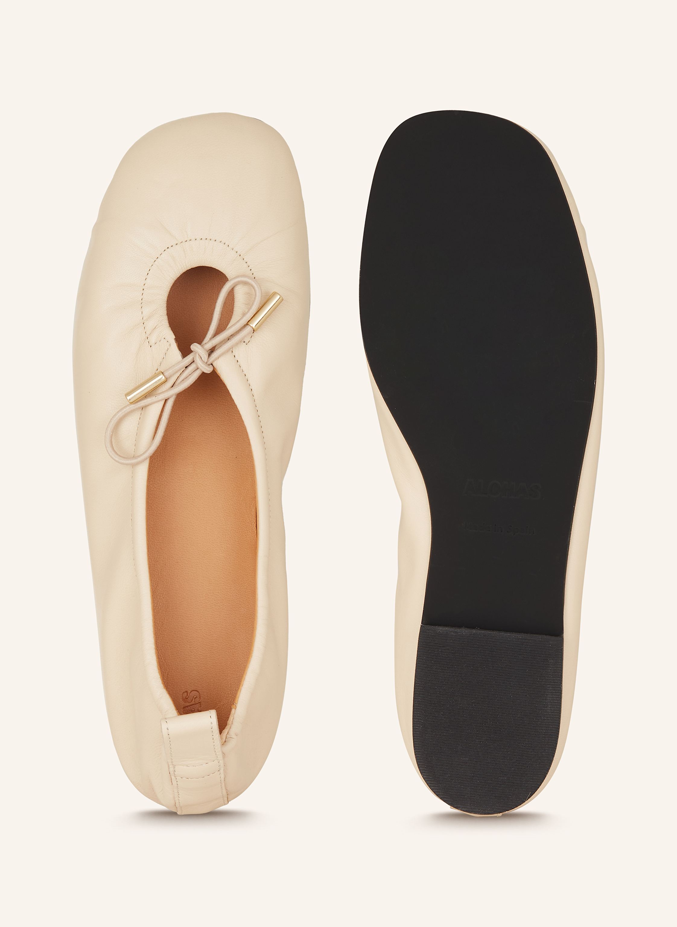 Thumbnail - Alohas Ballerinas Rosalind beige