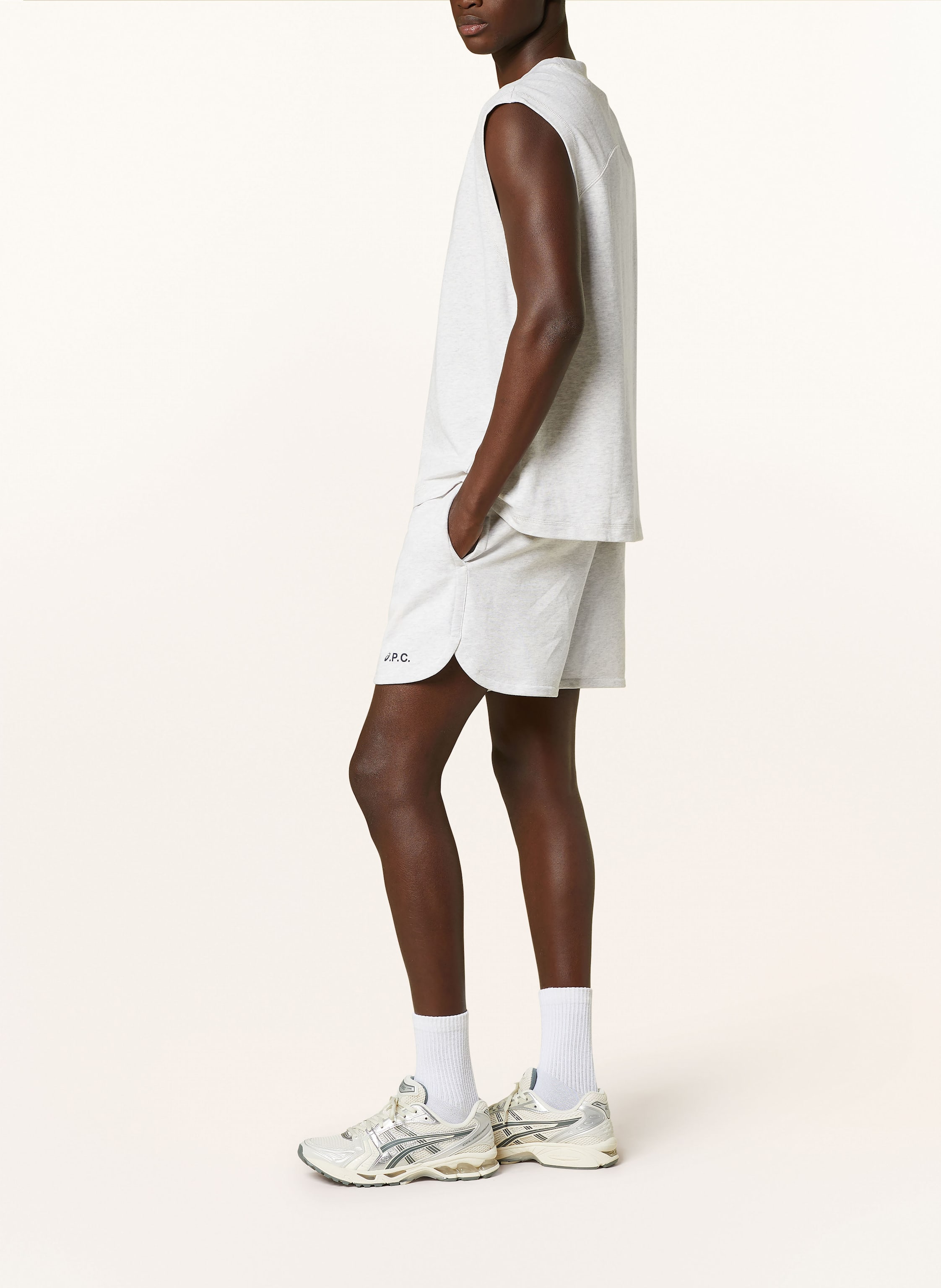 Thumbnail - A.P.C. Sweatshorts Coast grau
