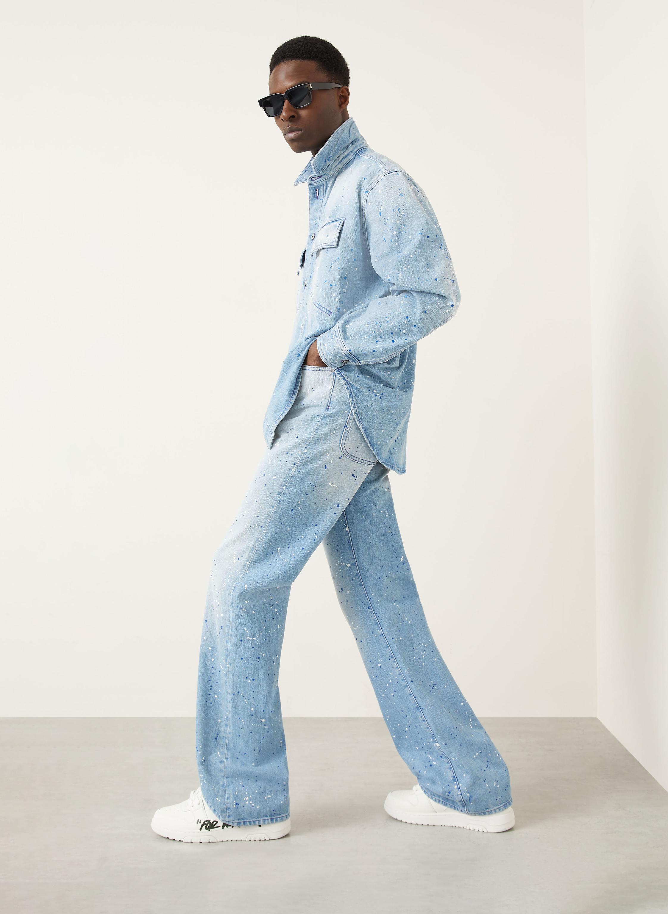 Thumbnail - Off-White Jeans Straight Fit blau