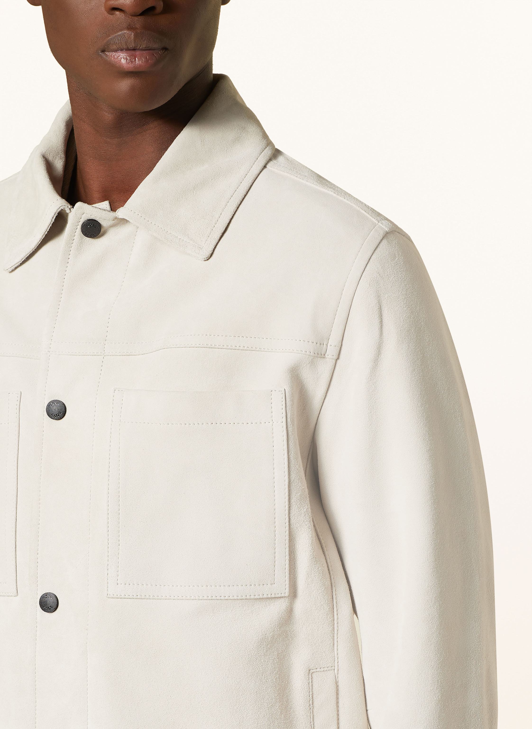 Thumbnail - Boss Lederjacke Jomare beige