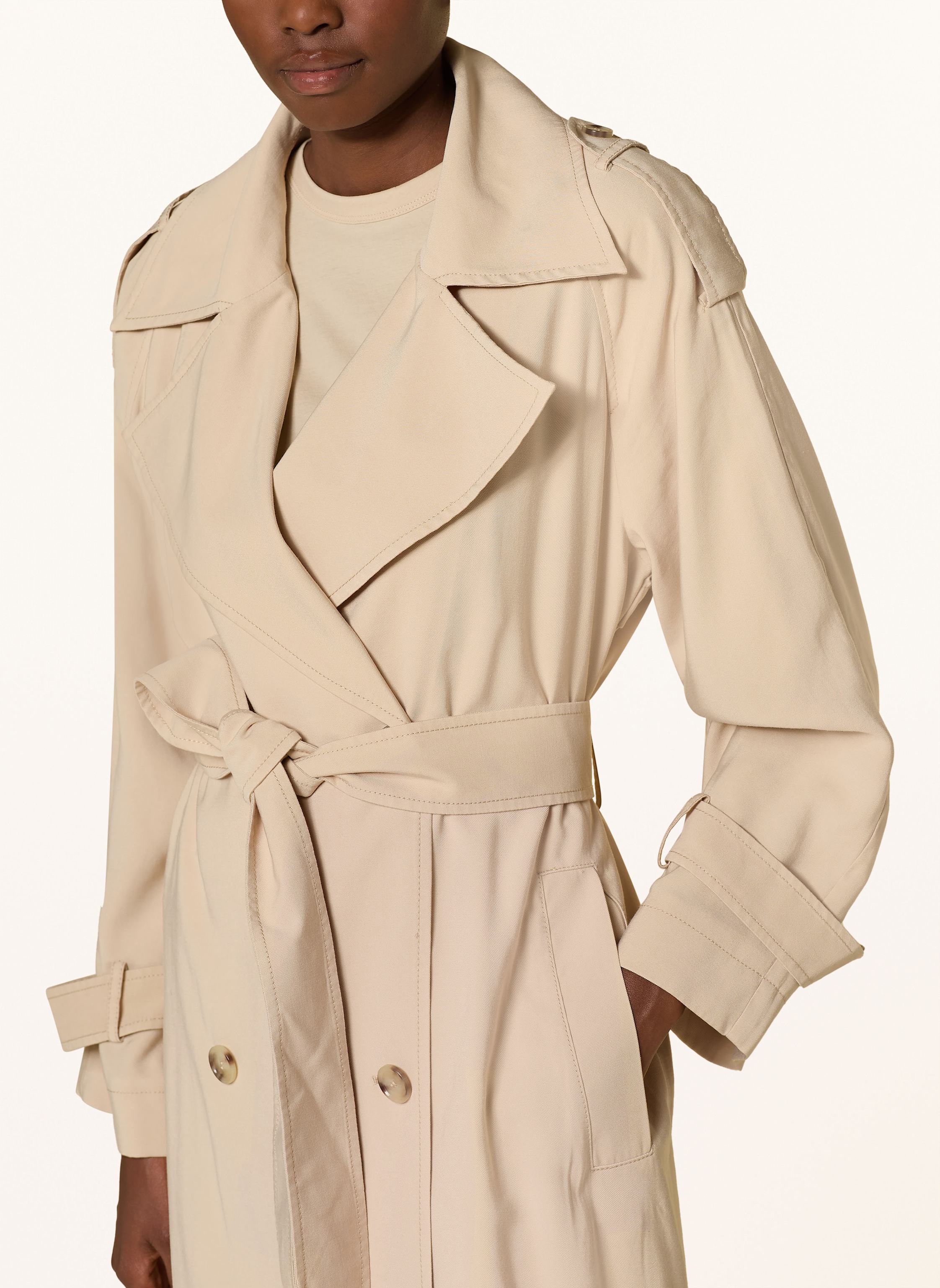 Thumbnail - Boss Trenchcoat Coluent beige