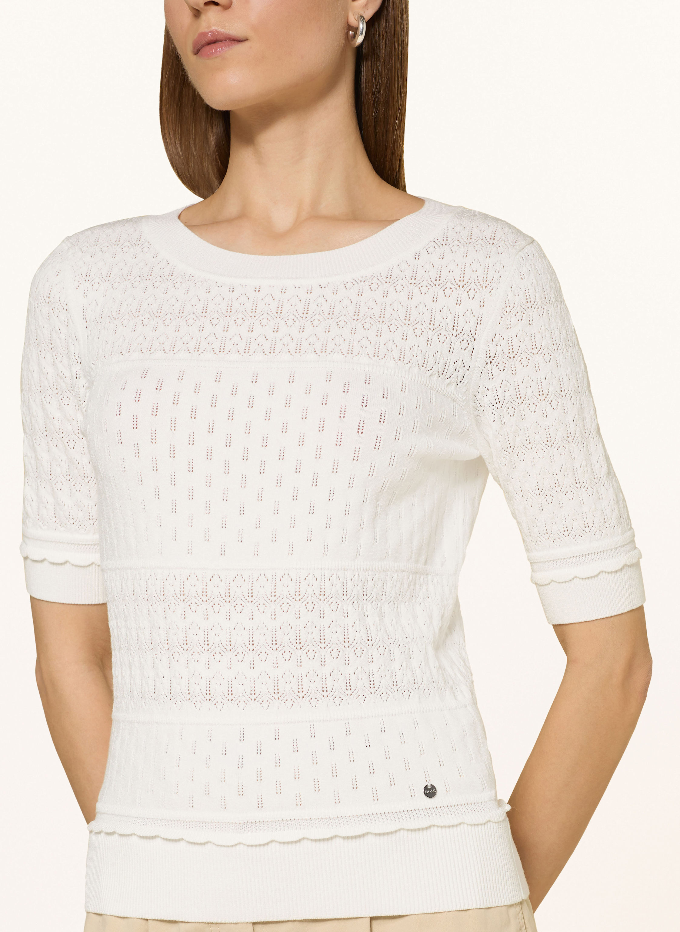 Thumbnail - Boss Pullover Fhoenix Mit 3/4-Arm weiss