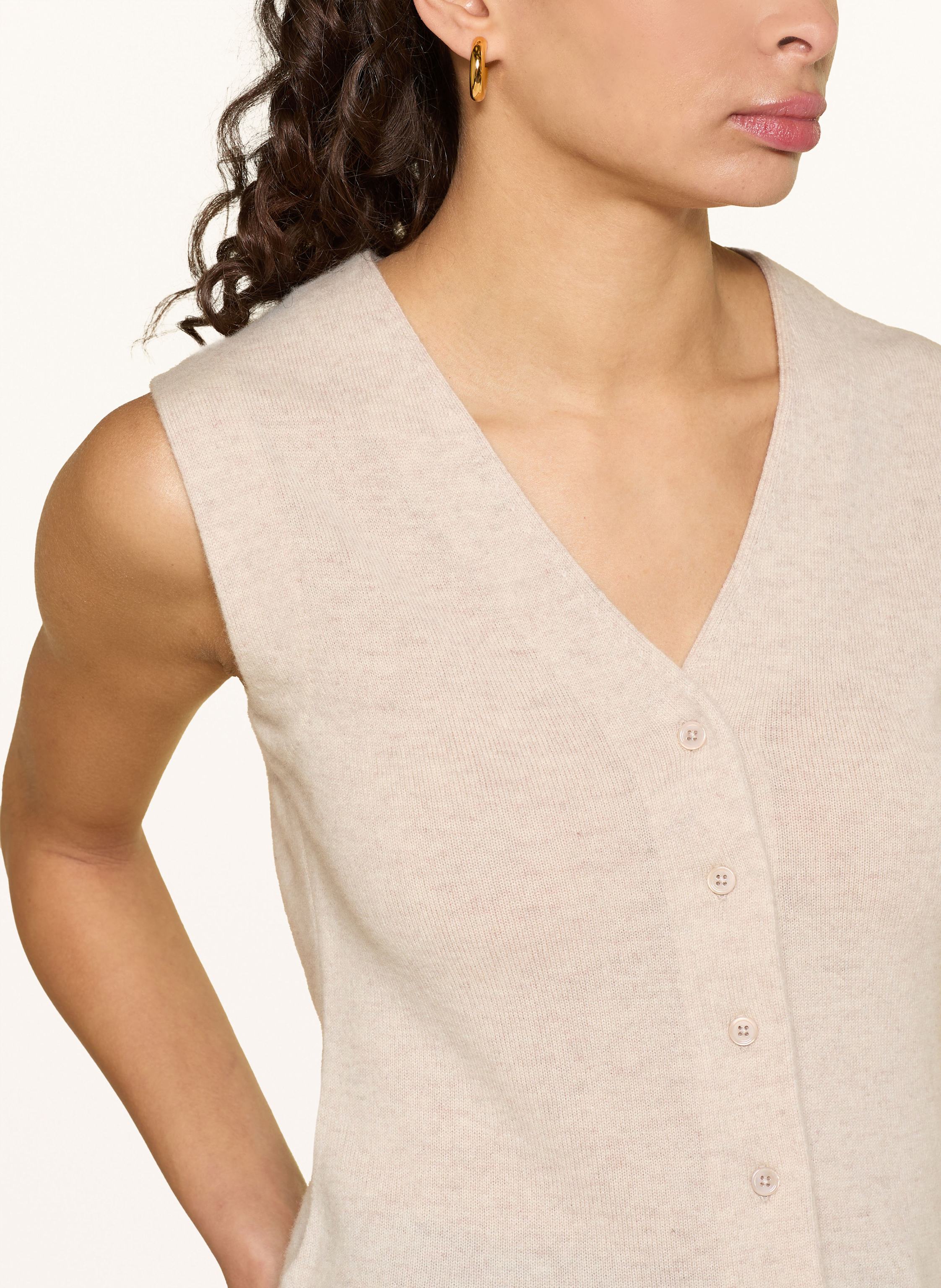 Thumbnail - Mrs & Hugs Strickweste Mit Cashmere weiss