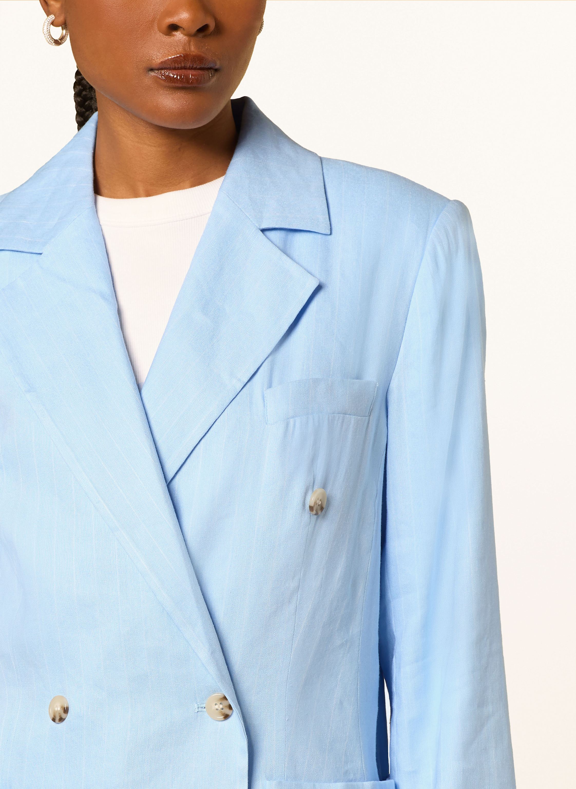 Thumbnail - Mrs & Hugs Blazer Mit Leinen blau