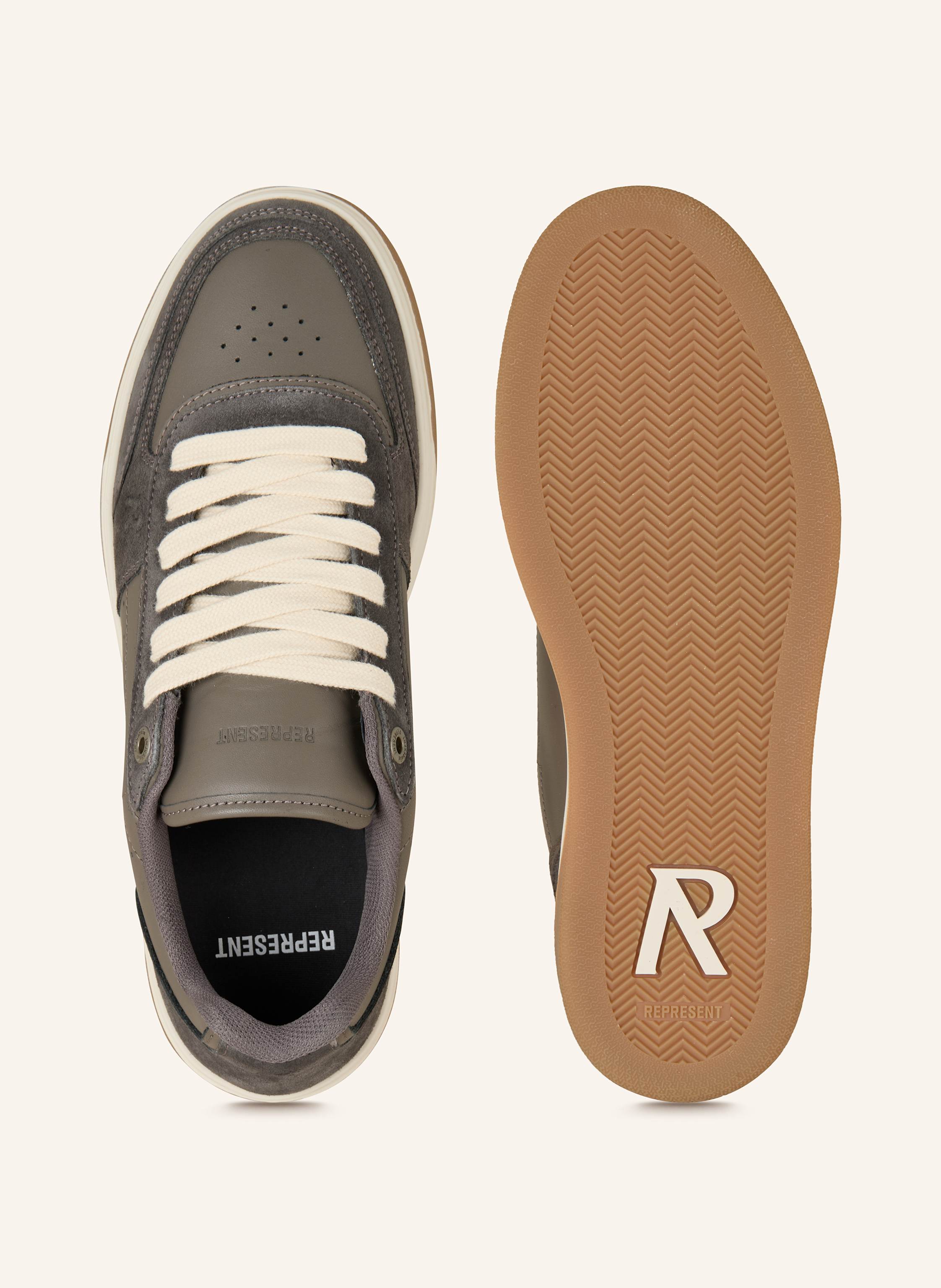 Thumbnail - Represent Sneaker Initial beige
