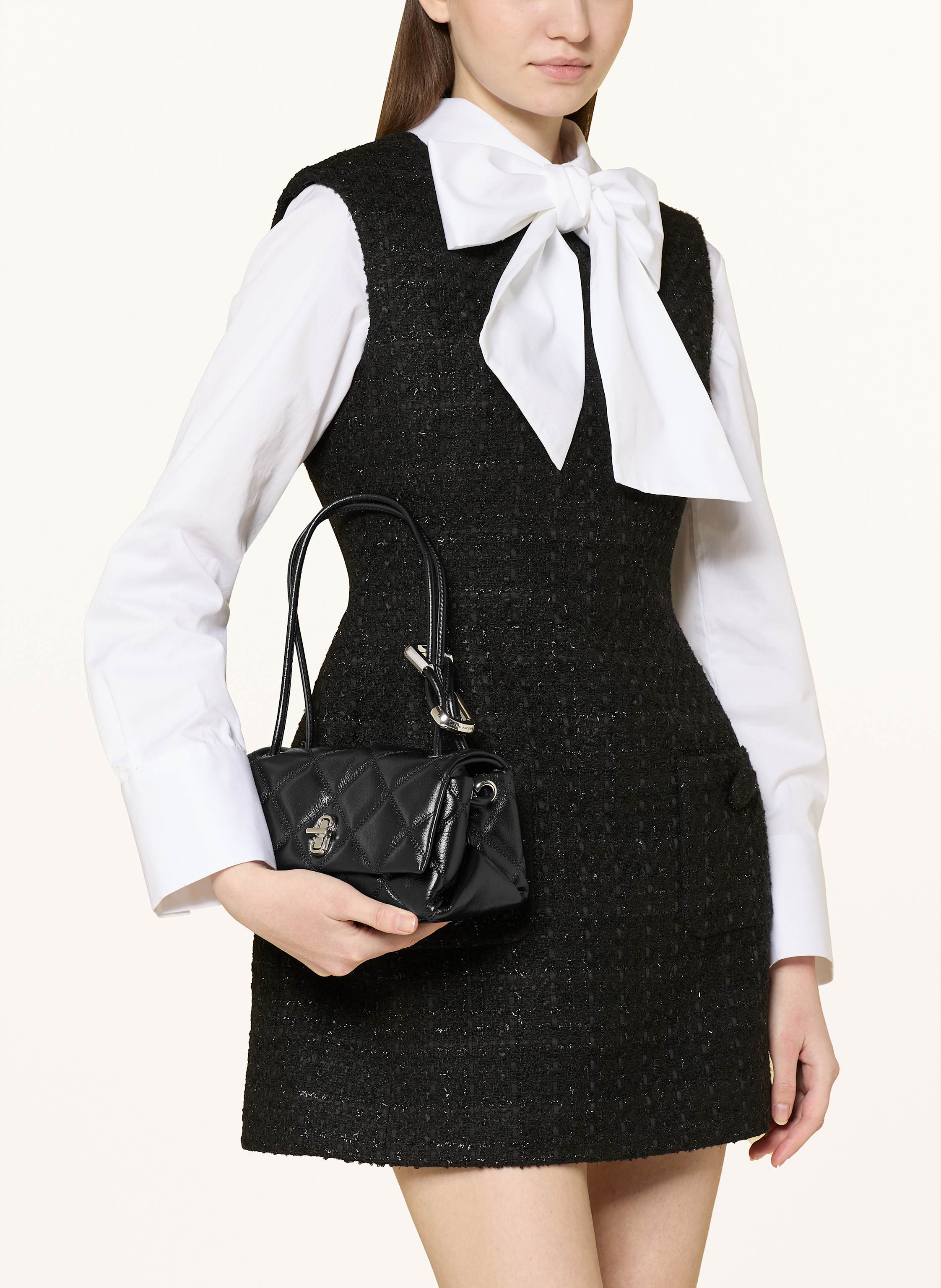 Thumbnail - Marc Jacobs Handtasche The Mini Dual schwarz