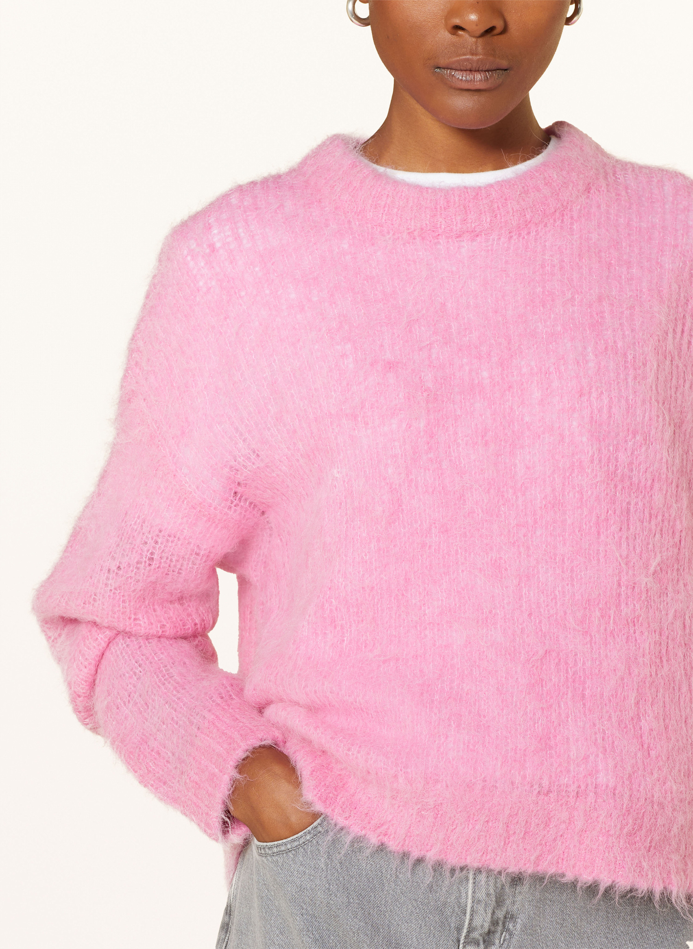 Thumbnail - American Vintage Alpaka-Pullover Pulls rosa