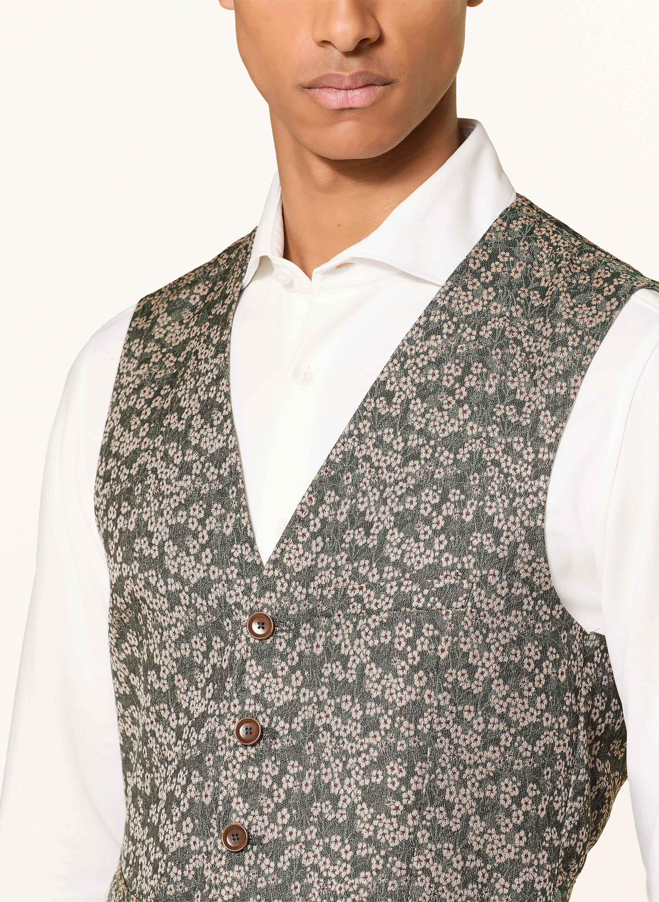 Thumbnail - Cg - Club Of Gents Anzugweste Slim Fit gruen