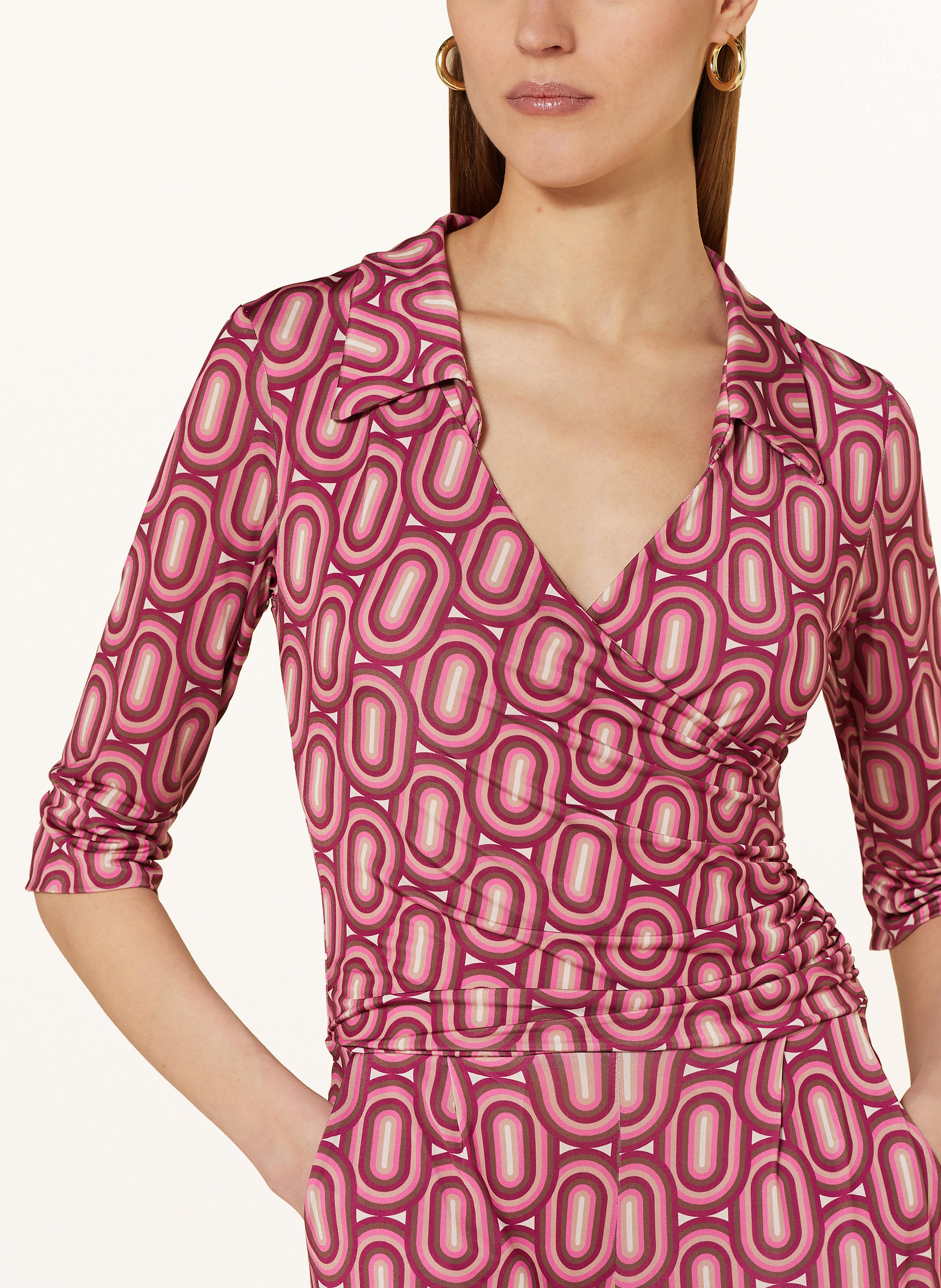 Thumbnail - Marivie Jumpsuit Mit 3/4-Arm pink