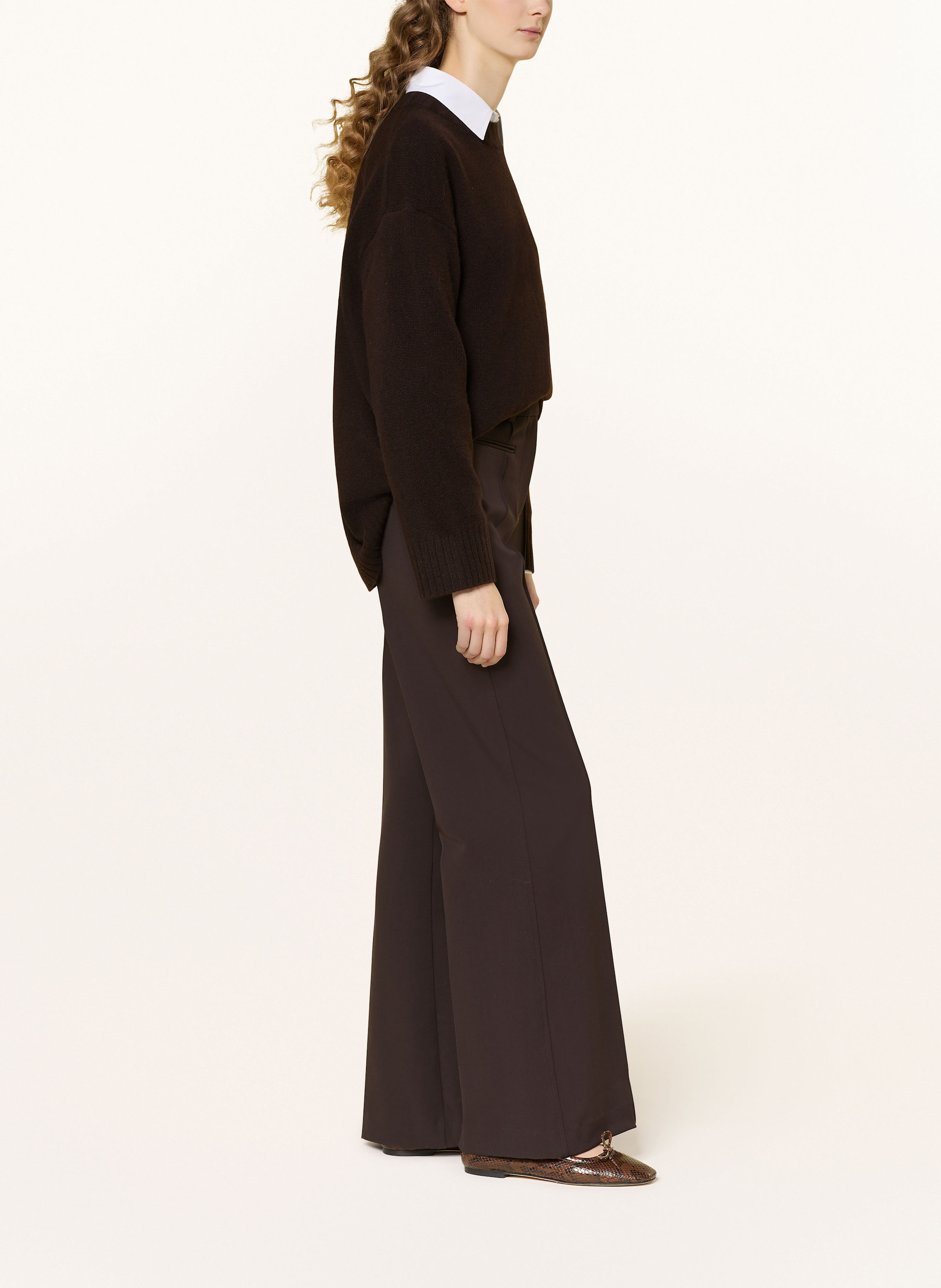 Thumbnail - Reiss Bootcut-Hose Claude braun
