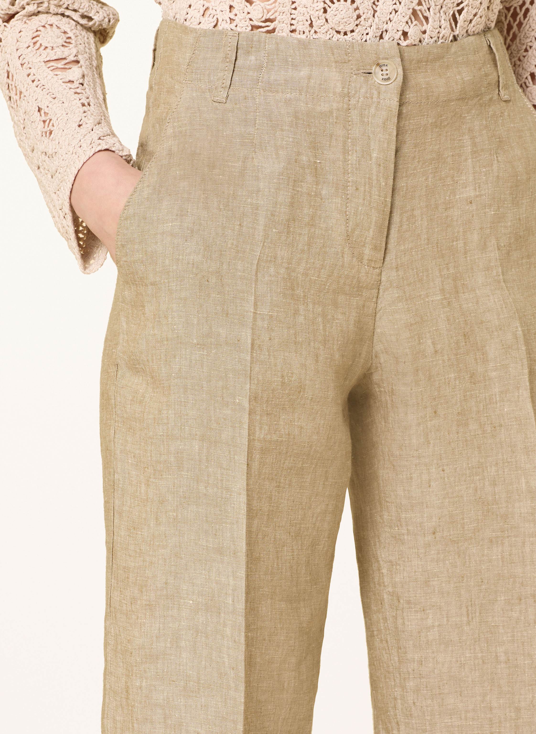 Brax 7/8-Leinenhose Maine beige – Bild 2