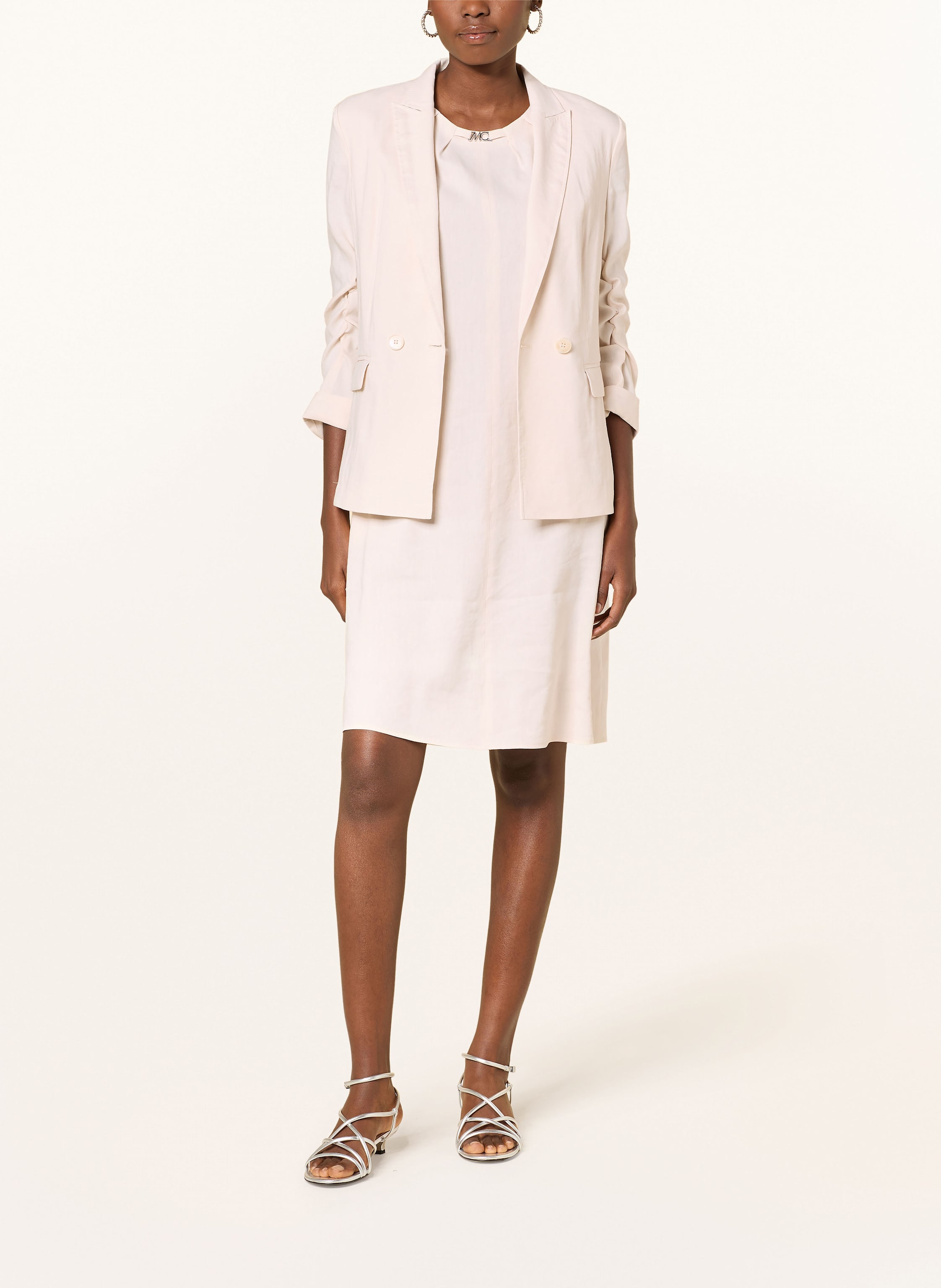 Thumbnail - Marc Cain Kleid Mit Leinen beige