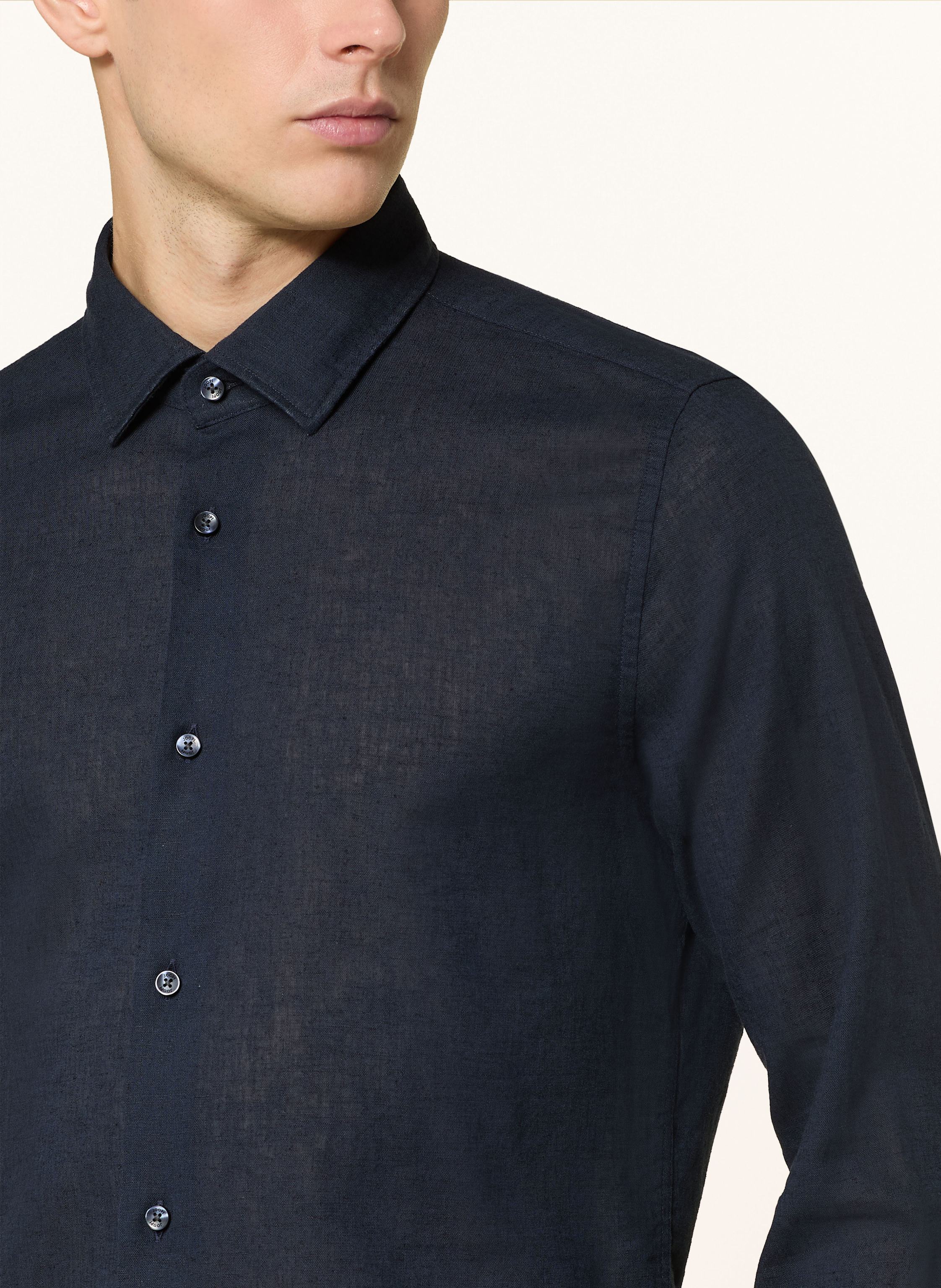 Thumbnail - Joop! Hemd Pit Slim Fit Mit Leinen blau