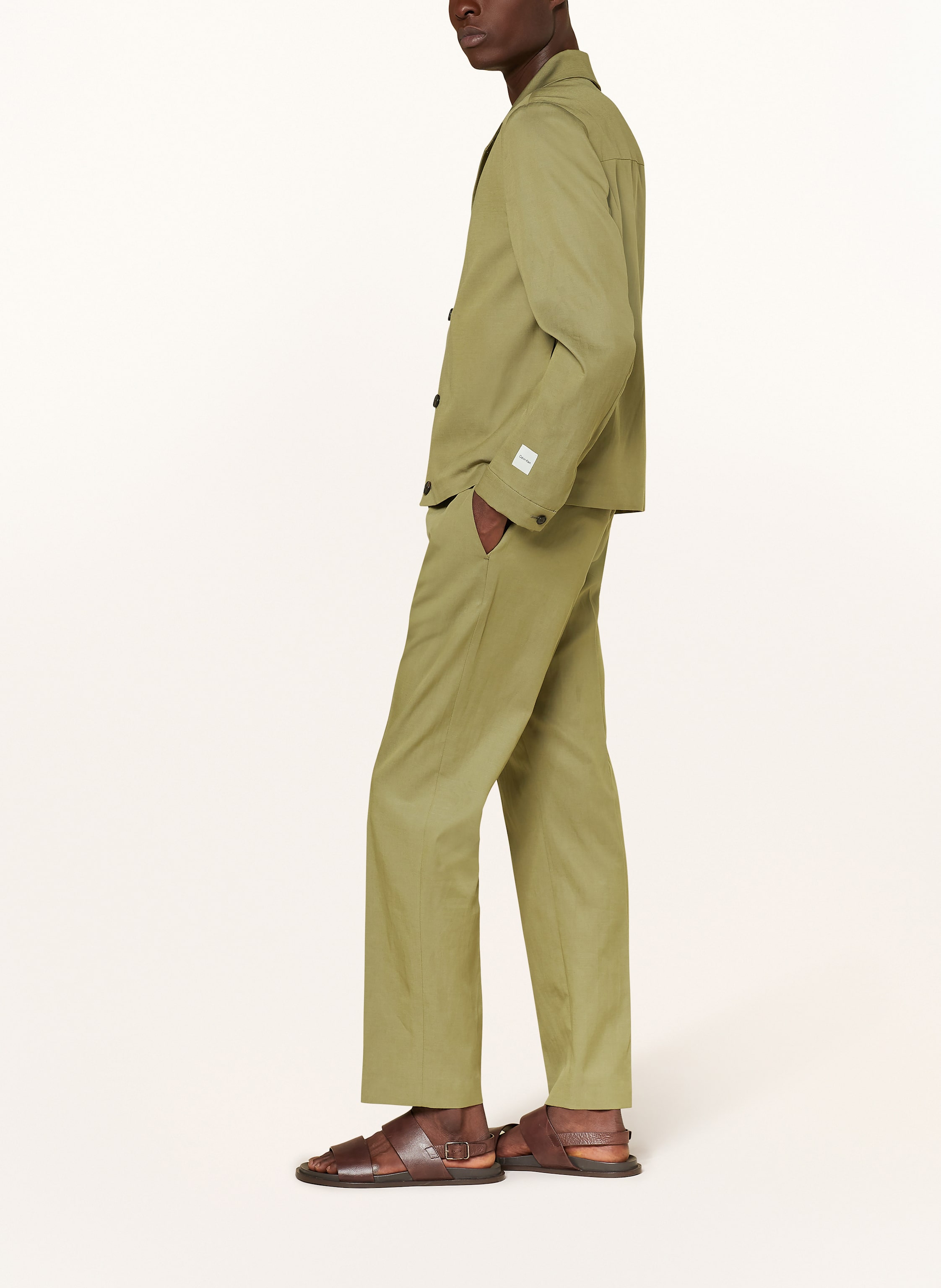 Thumbnail - Calvin Klein Hose Im Jogging-Stil Regular Fit gruen