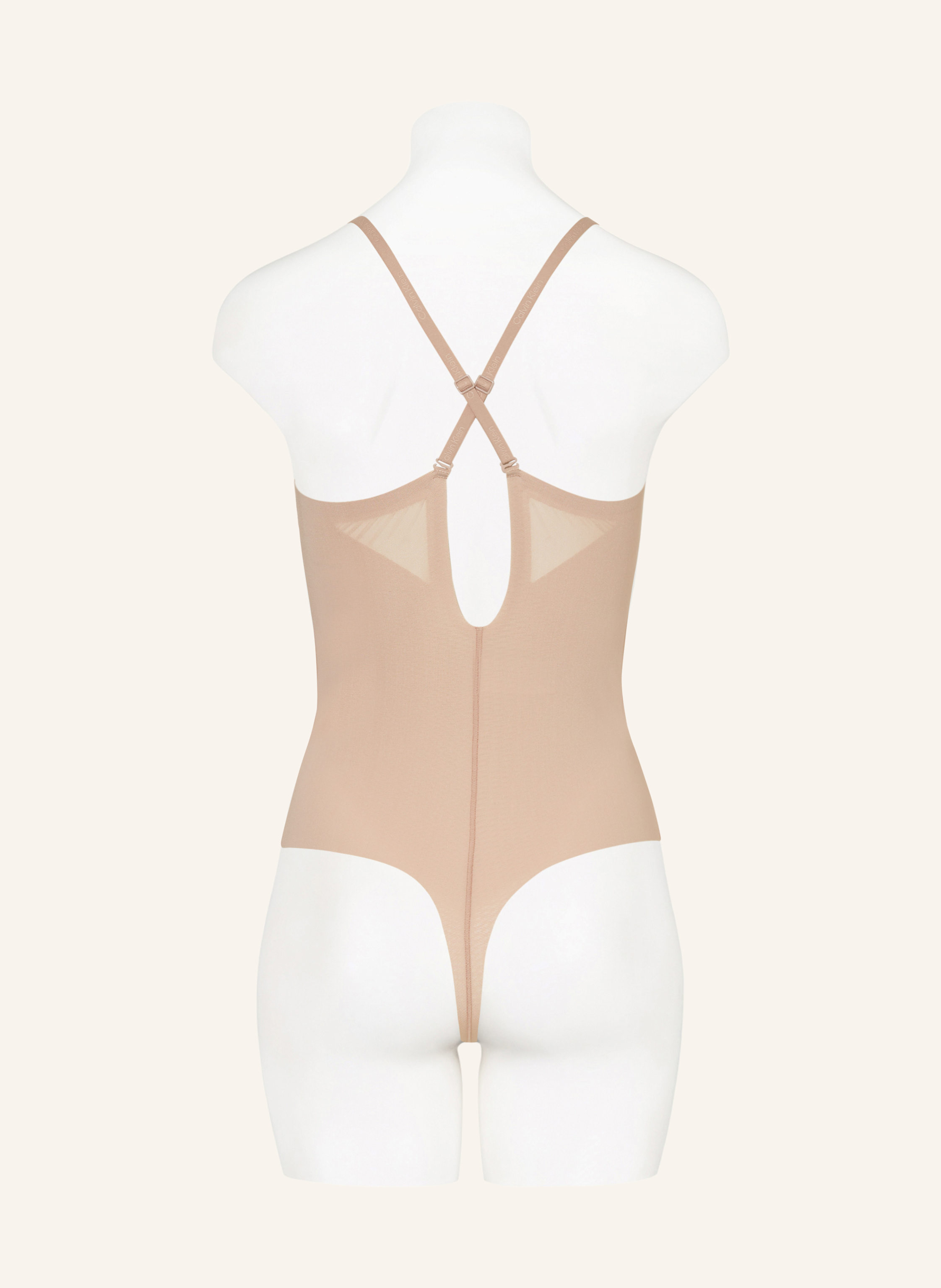 Thumbnail - Calvin Klein Shape-Body Stay-Put Mesh beige