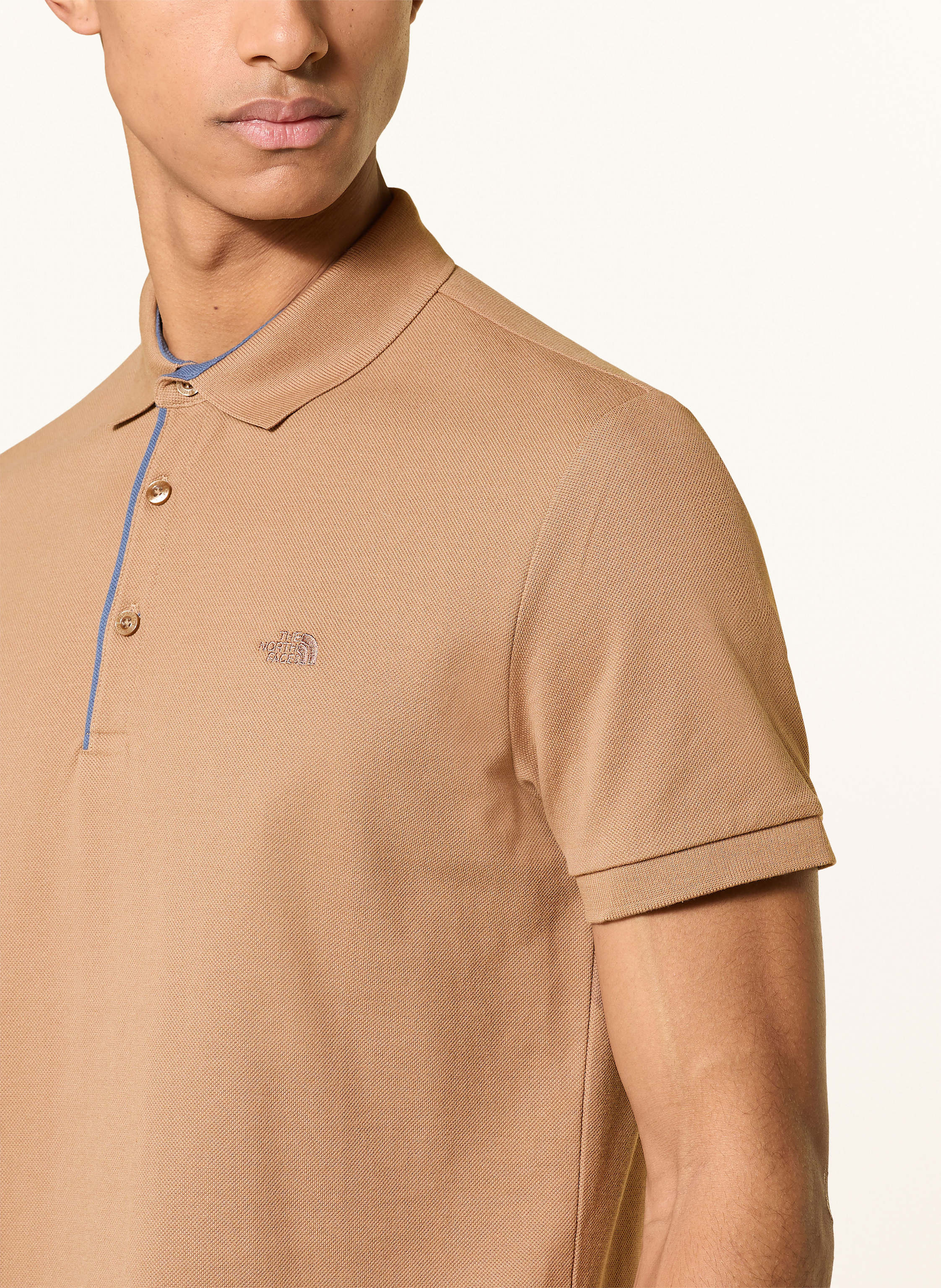 Thumbnail - The North Face Piqué-Poloshirt Premium Slim Fitt braun