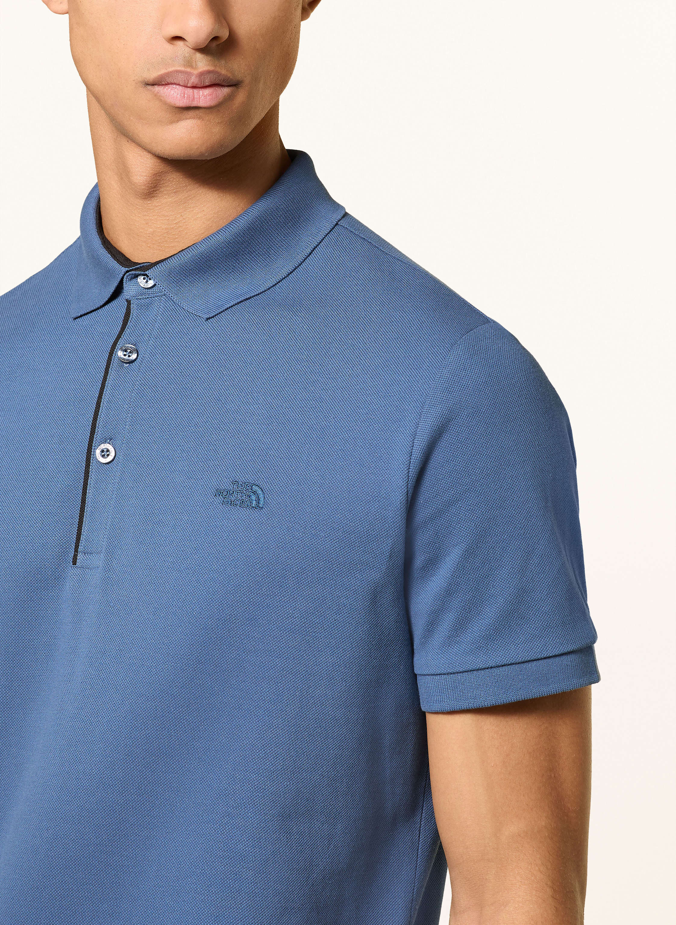 Thumbnail - The North Face Piqué-Poloshirt Premium Slim Fitt blau